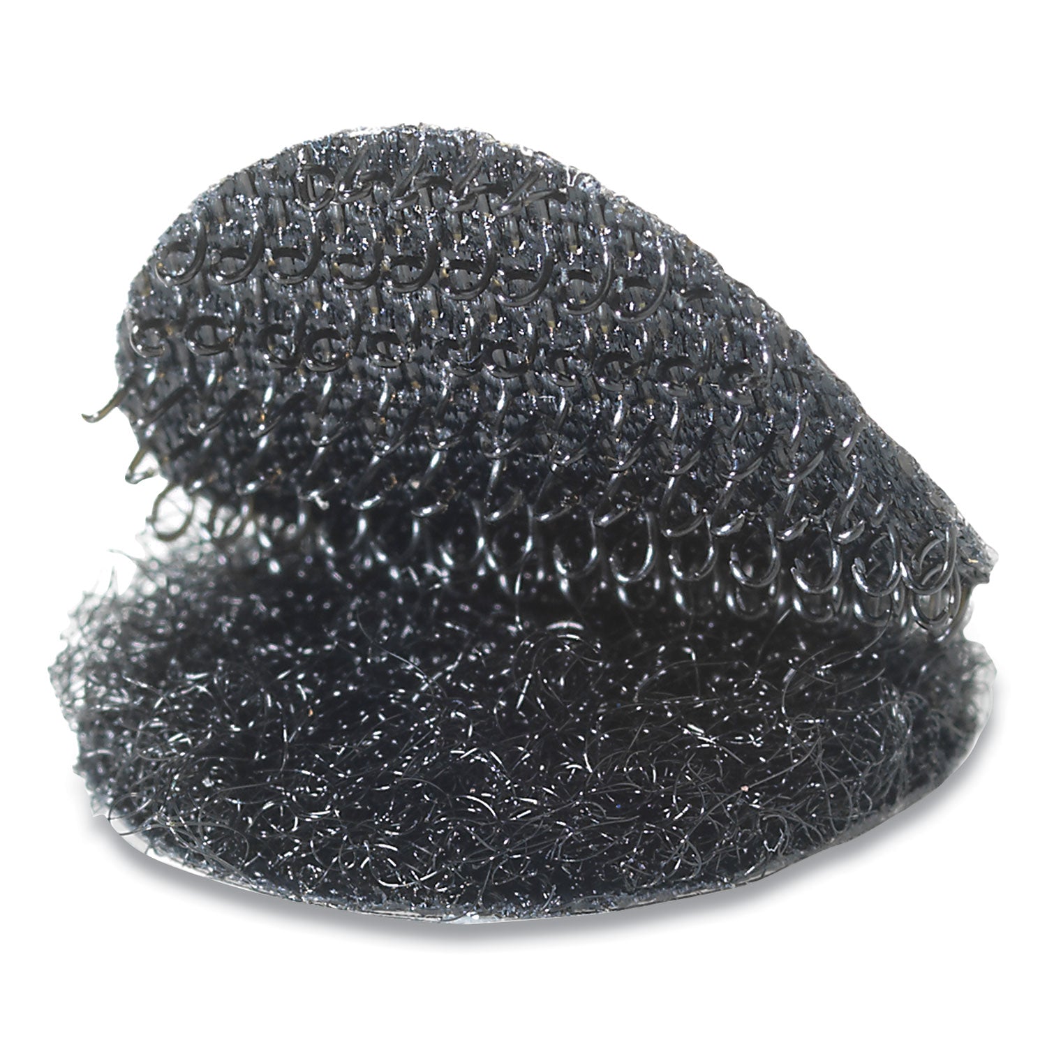 VELCRO® Brand Sticky-Back Fasteners, Removable Adhesive, 0.63" Dia, Black, 75/pack