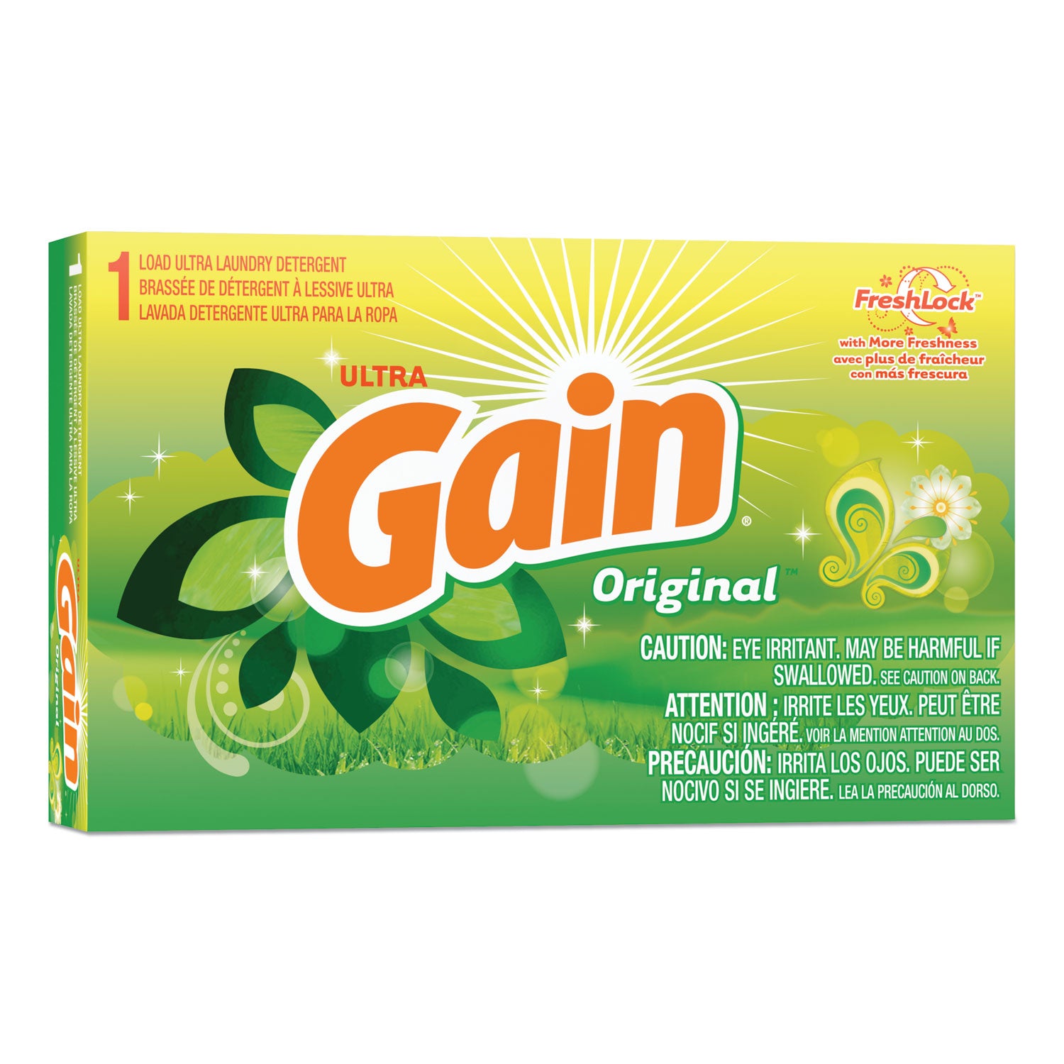 Gain® Powder Laundry Detergent, Original Scent, 1.8 Oz Box, 156 Boxes/carton