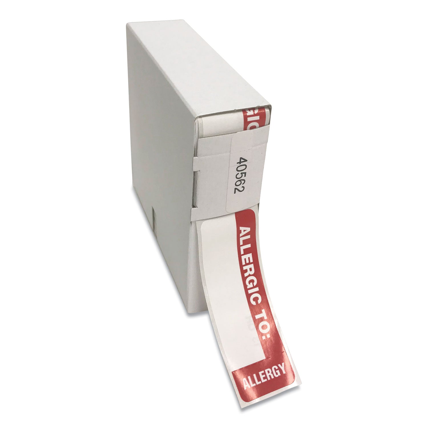 Tabbies® Medical Labels, Allergic To, 1 X 3, White, 500/roll