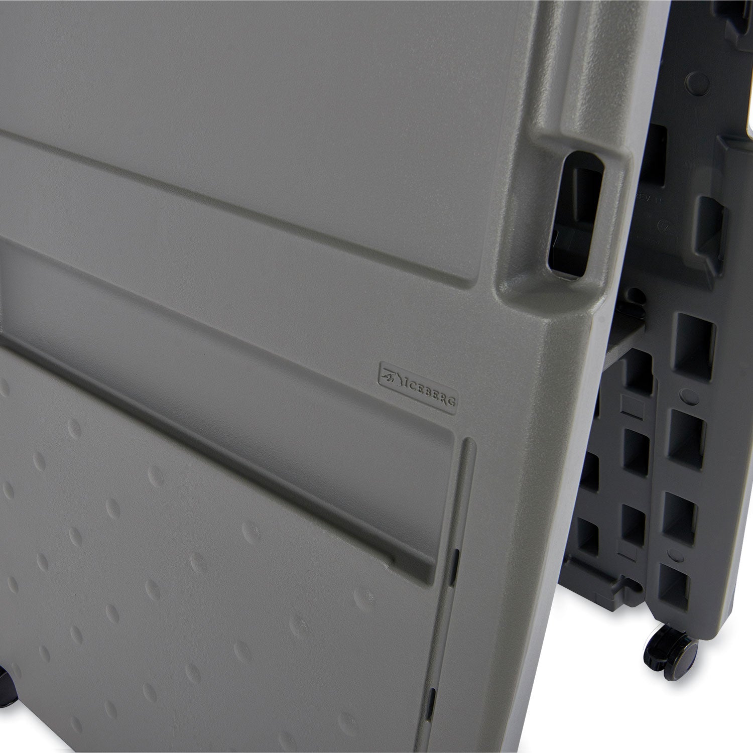 Iceberg Ingenuity Presentation Flipchart Easel with Dry Erase Surface, 33" x 28", White Surface, Charcoal Gray Polyethylene Frame