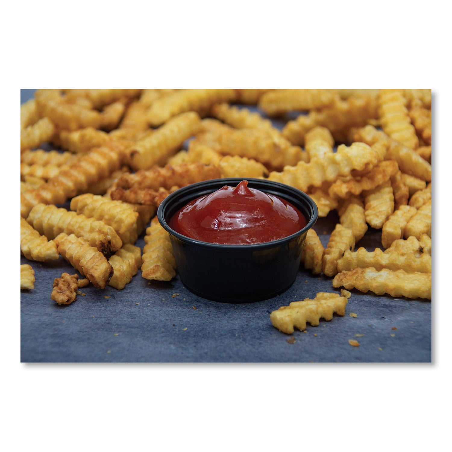 Dart® Conex Complements Portion/Medicine Cups, 3.25 oz, Plastic, Black, 125/Bag, 20 Bags/Carton