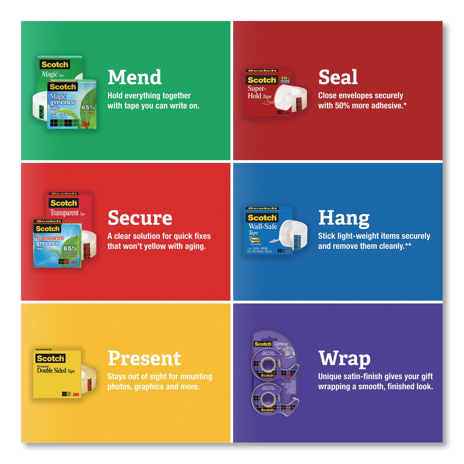 Scotch® Super-Hold Tape With Dispenser, 1" Core, 0.75" X 27.77 Yds, Clear, 10 Rolls And 1 Dispenser/pack