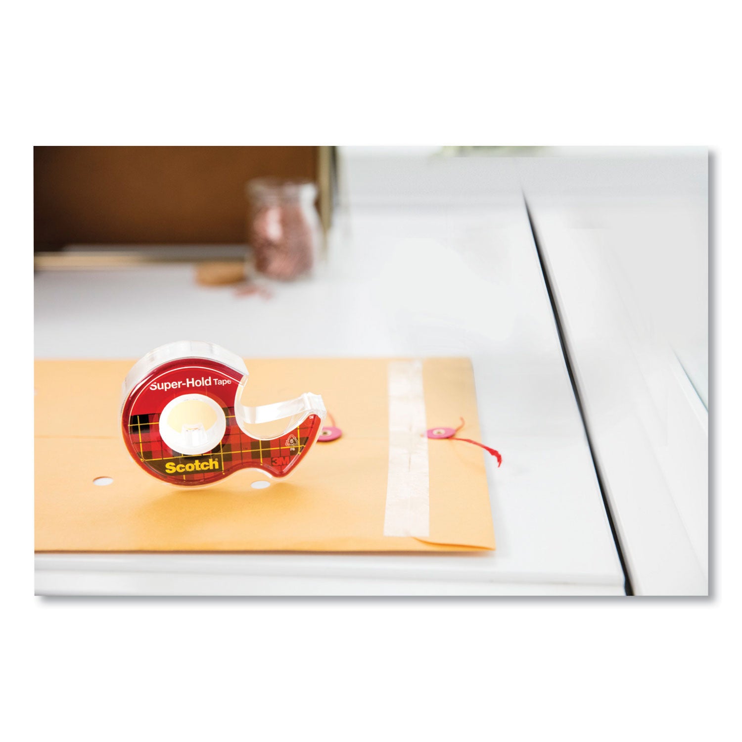 Scotch® Super-Hold Tape Refill, 1" Core, 0.75" X 27.77 Yds, Crystal Clear, 10 Rolls/pack