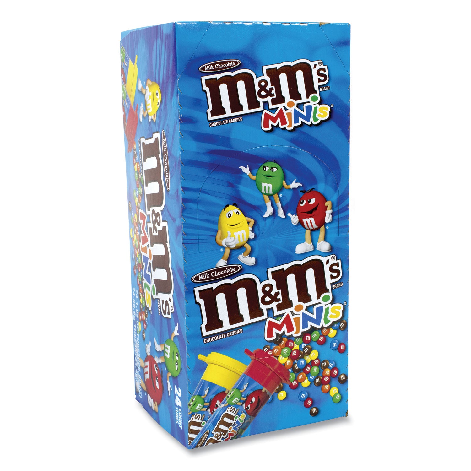 M & M's® Milk Chocolate Mini Tubes, 1.08 oz, 24 Tubes/Box