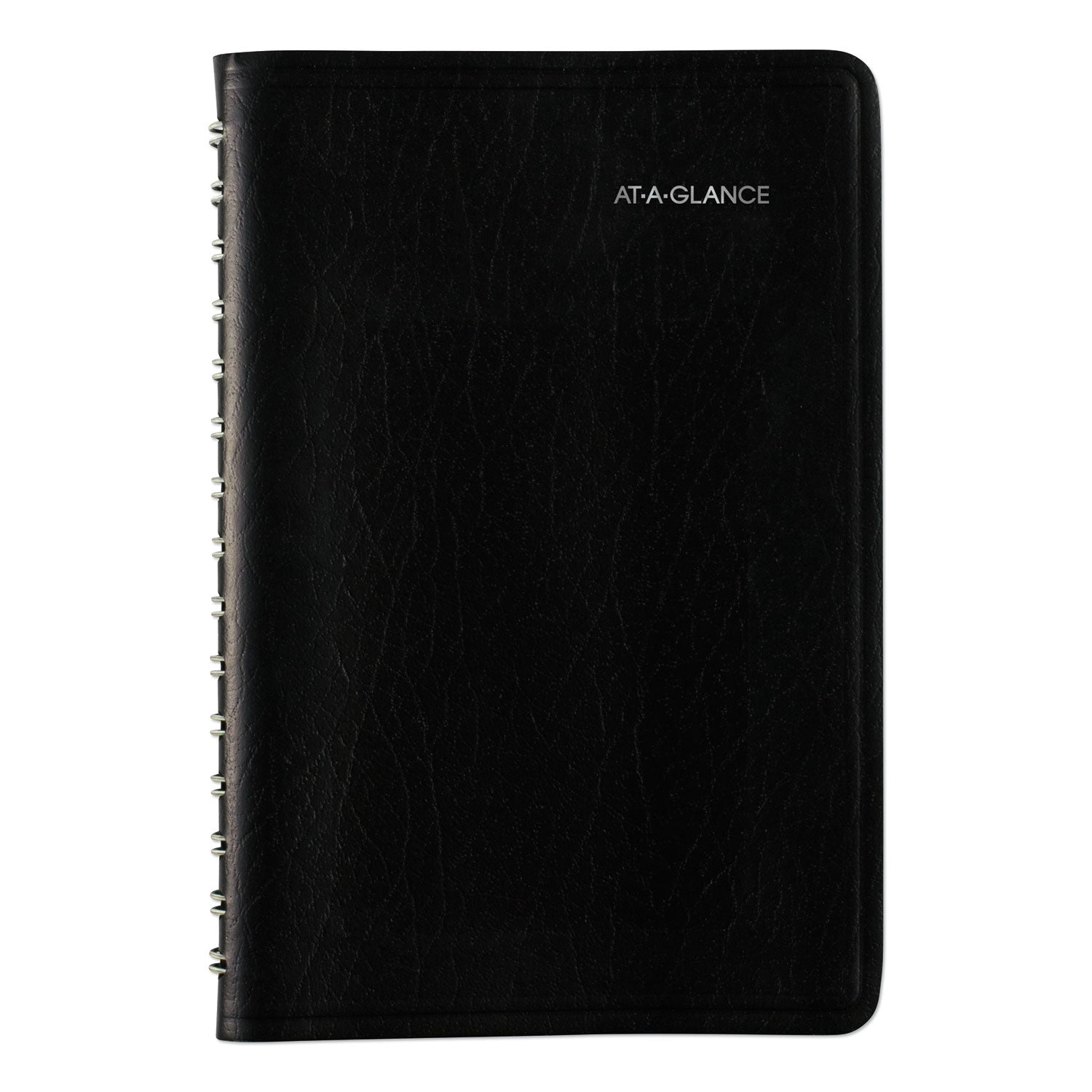 AT-A-GLANCE® DayMinder Daily Appointment Book, 8 x 5, Black Cover, 12-Month (Jan to Dec): 2025
