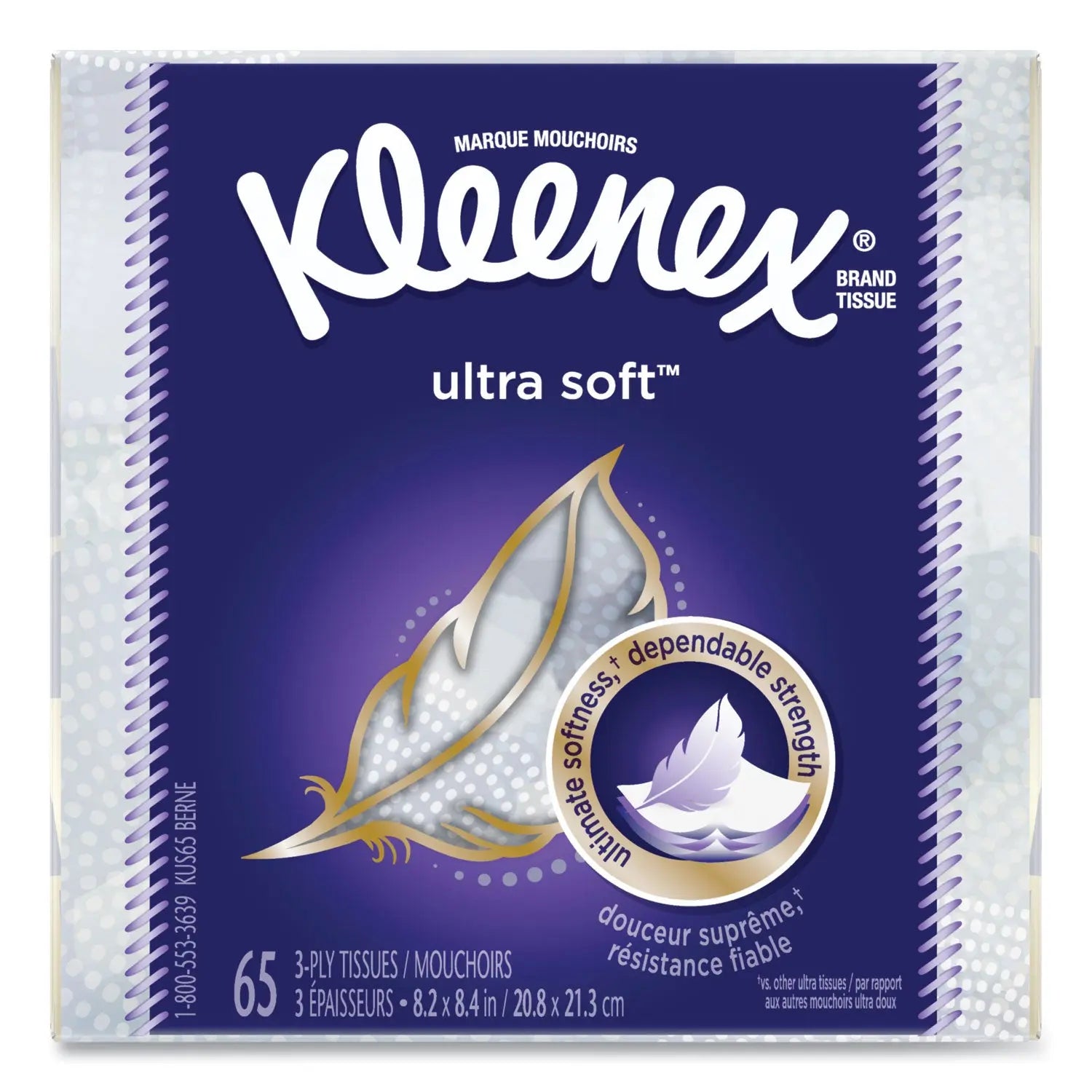 Ultra Soft Facial Tissue, 3-Ply, White, 65 Sheets/Box, 27 Boxes/Carton Kleenex® Flipcost