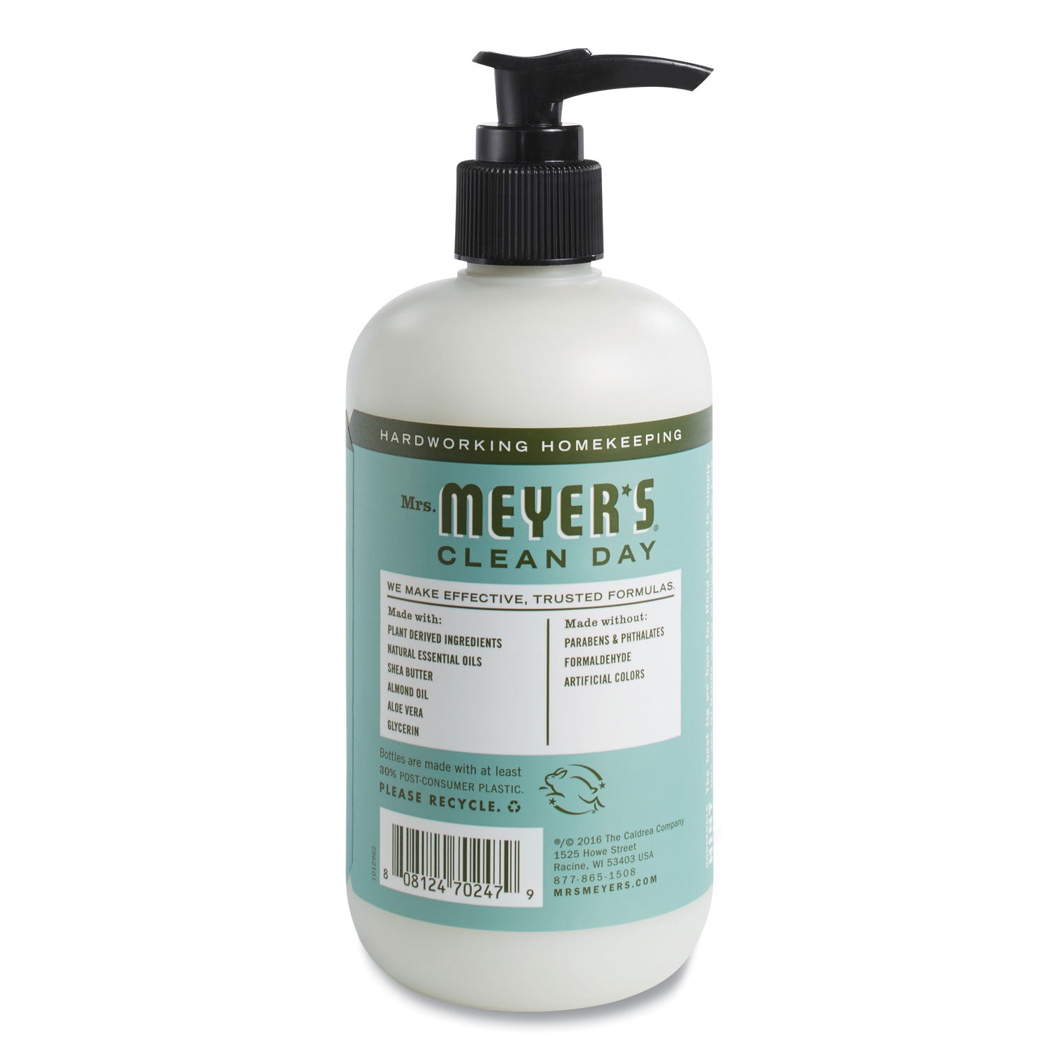 Mrs. Meyer's® Clean Day Hand Lotion, 12 oz Pump Bottle, Basil