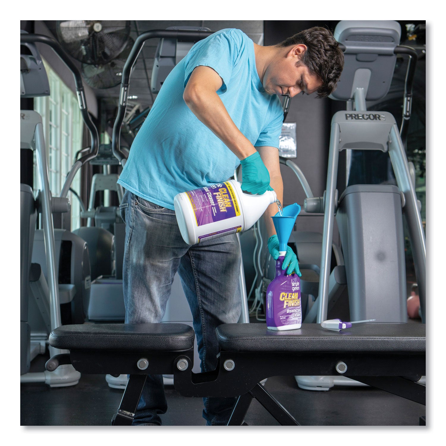 Simple Green® Clean Finish Disinfectant Cleaner, 1 Gal Bottle, Herbal