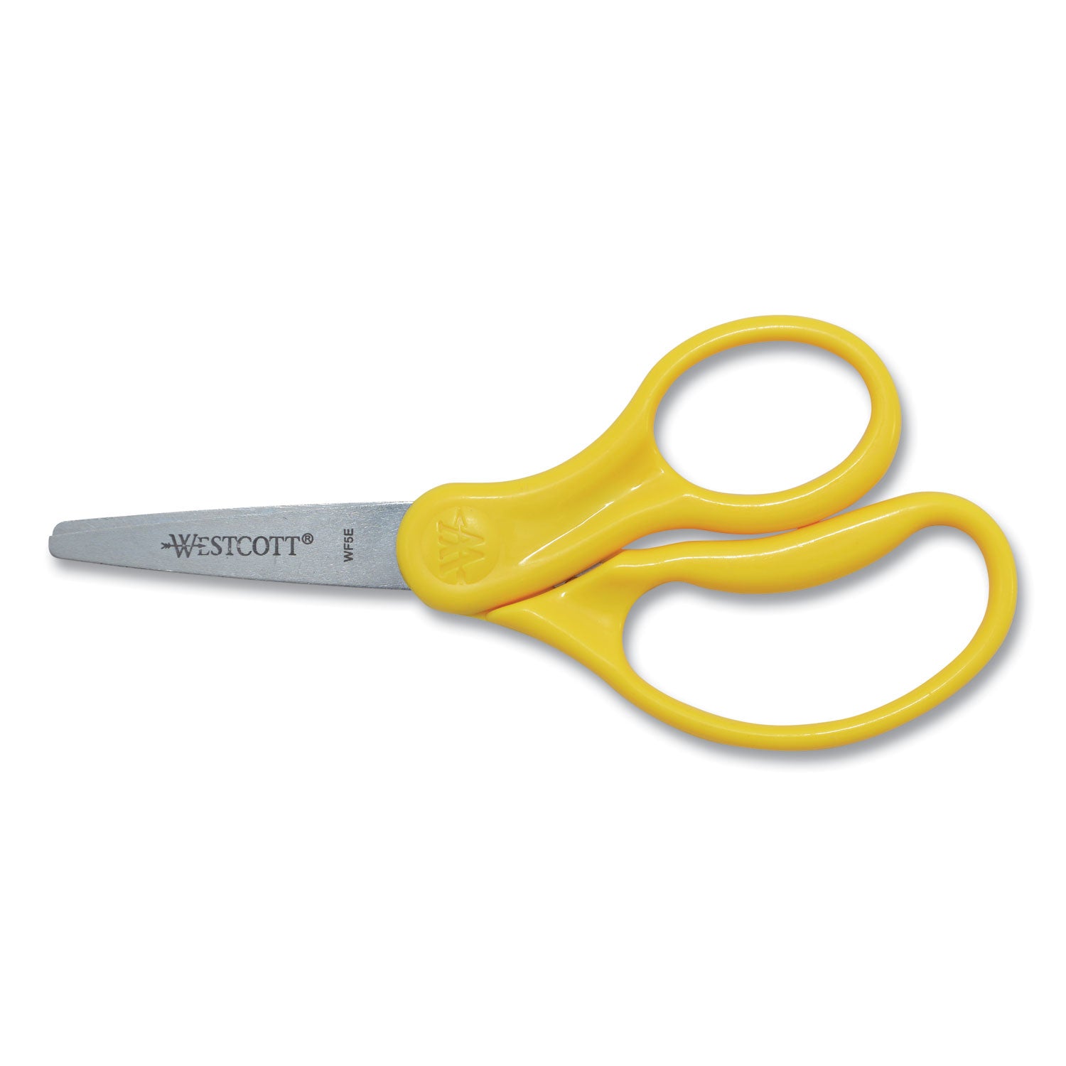 Westcott® For Kids Scissors, Pointed Tip, 5" Long, 1.75" Cut Length, Straight Handle, Randomly Assorted Handle Color
