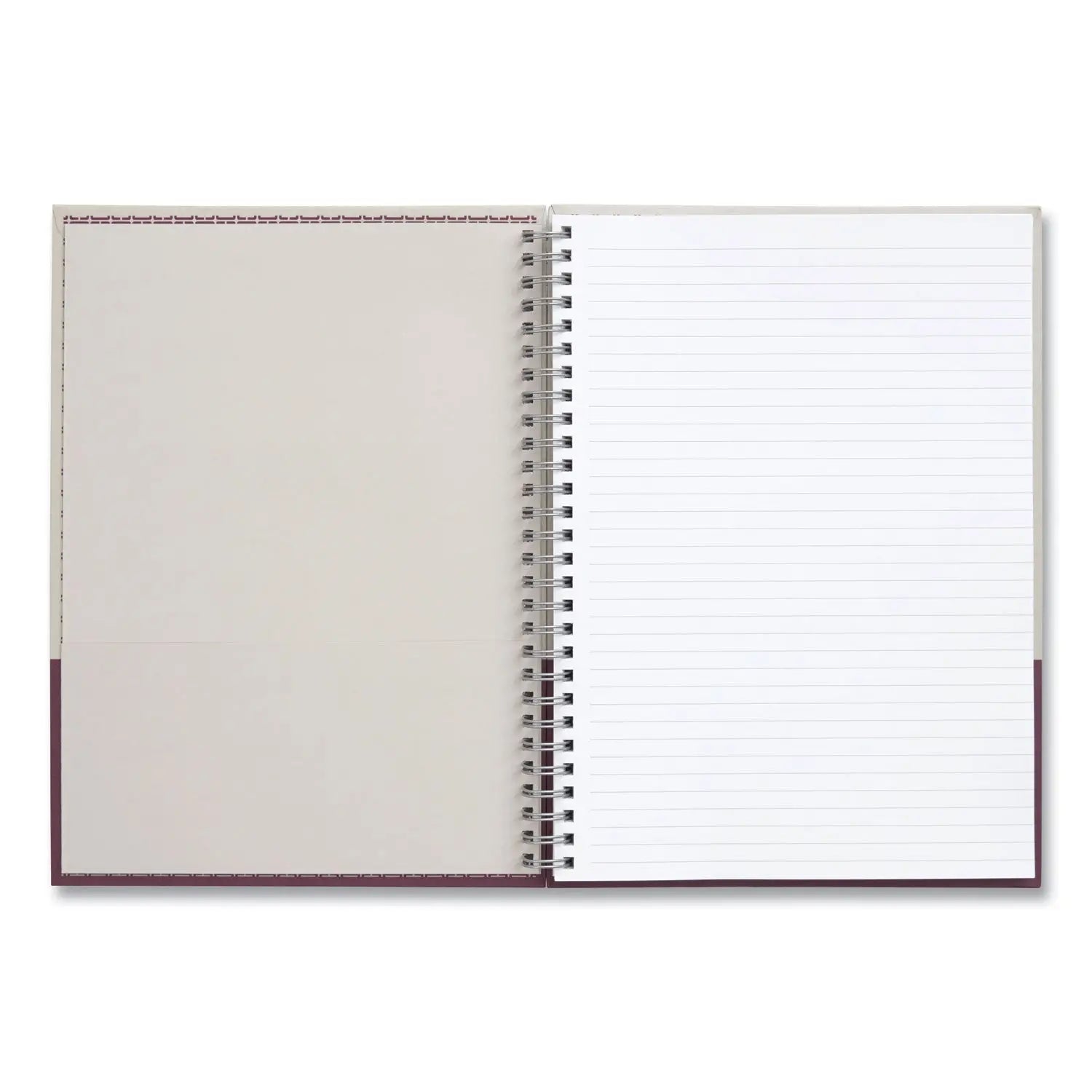 Wirebound Hardcover Notebook, 1-Subject, Narrow Rule, Gray/Purple Cover, (80) 9.5 x 6.5 Sheets TRU RED™ Flipcost