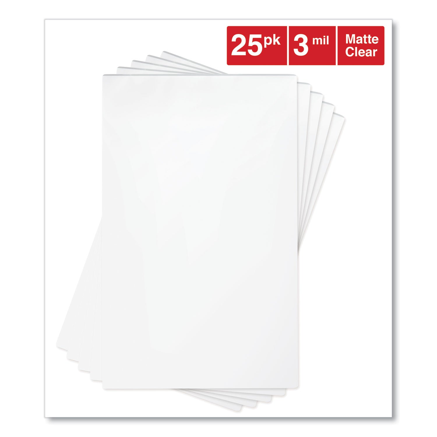 Universal® Laminating Pouches, 3 Mil, 9" X 14.5", Gloss Clear, 25/pack
