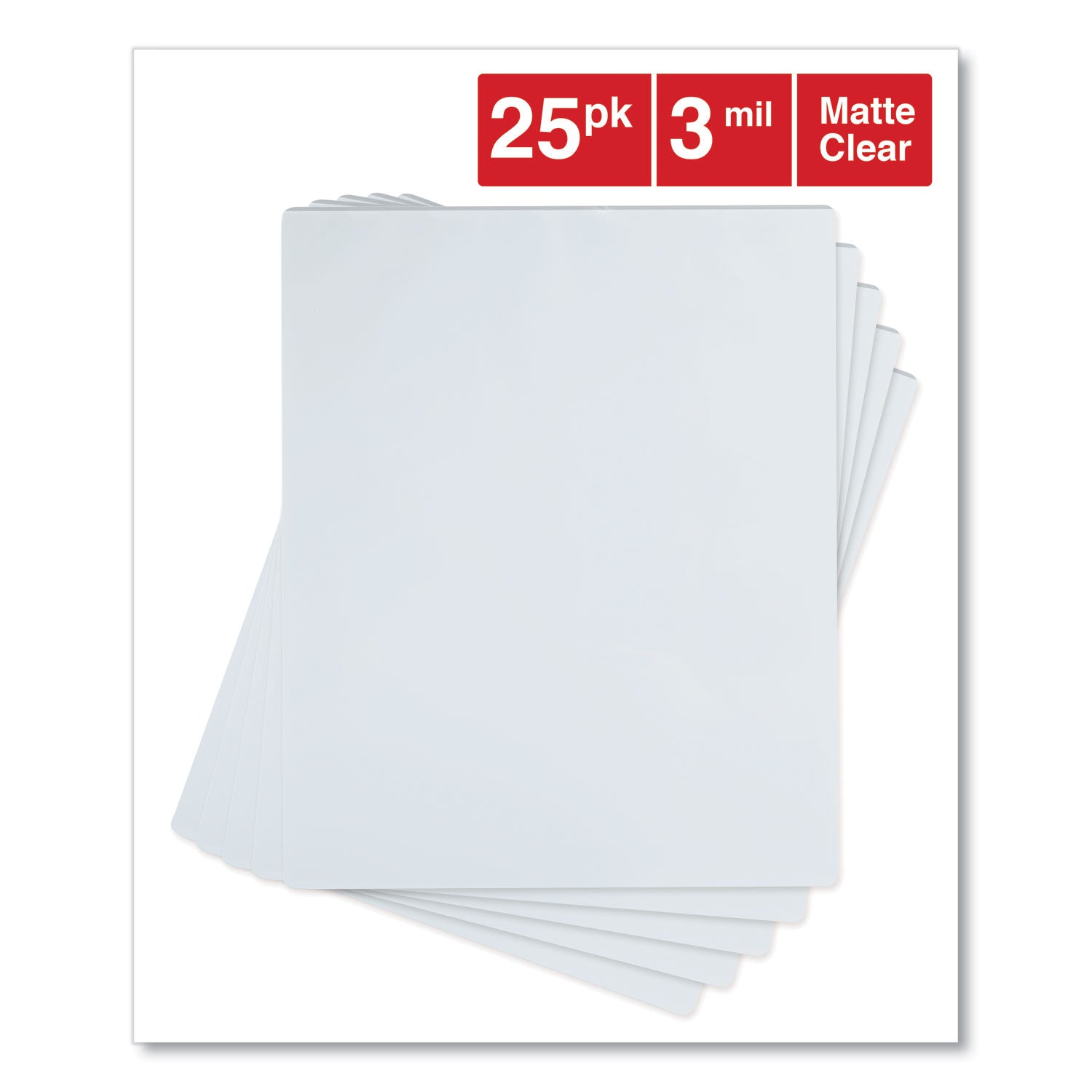 Universal® Laminating Pouches, 3 Mil, 9" X 11.5", Gloss Clear, 25/pack