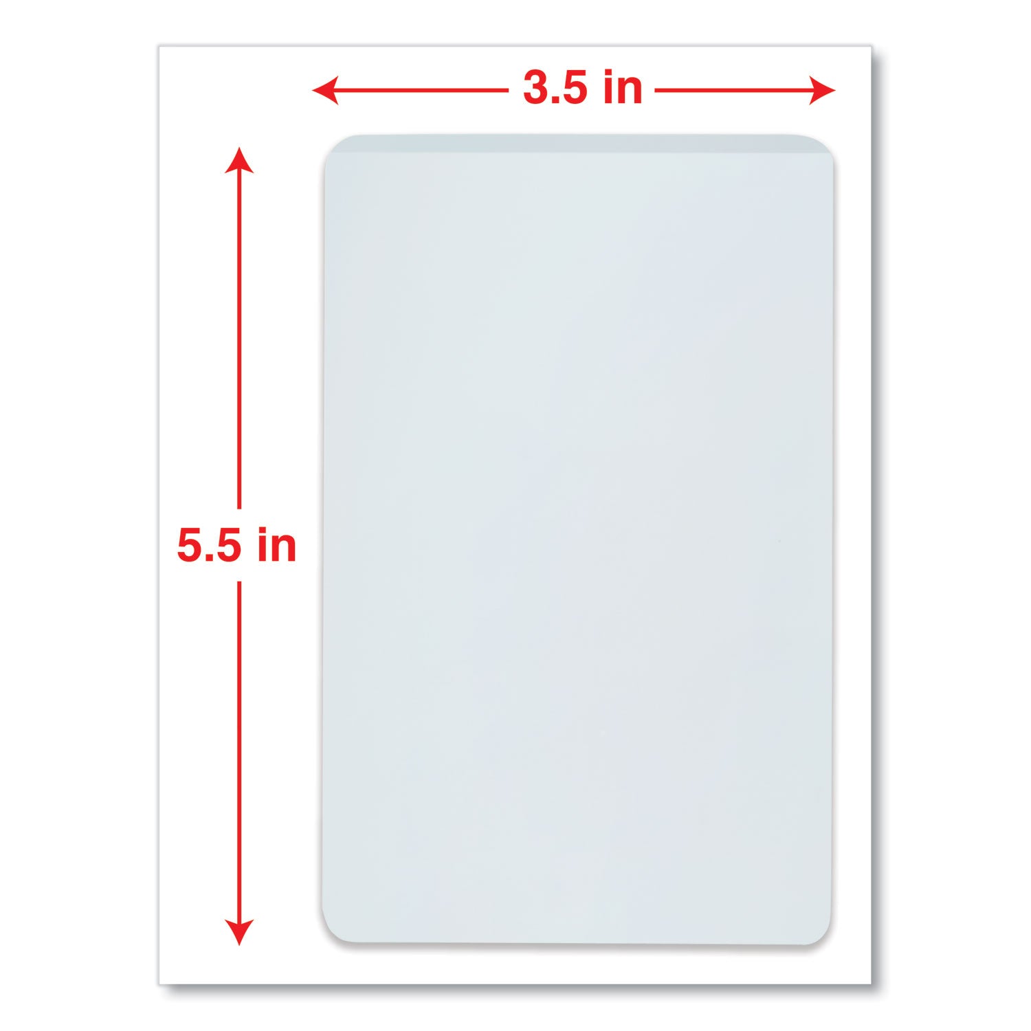 Universal® Laminating Pouches, 5 Mil, 5.5" X 3.5", Gloss Clear, 25/pack