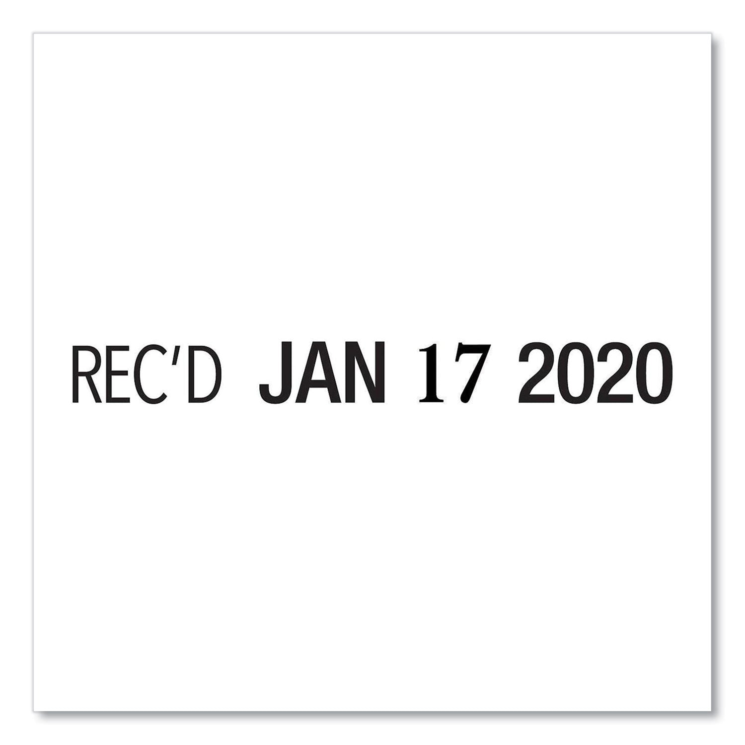 COSCO 2000PLUS® Classic Line Message Dater, Self-Inking, 12 Phrases, 5 Years, 1.75 X 0.25, Black