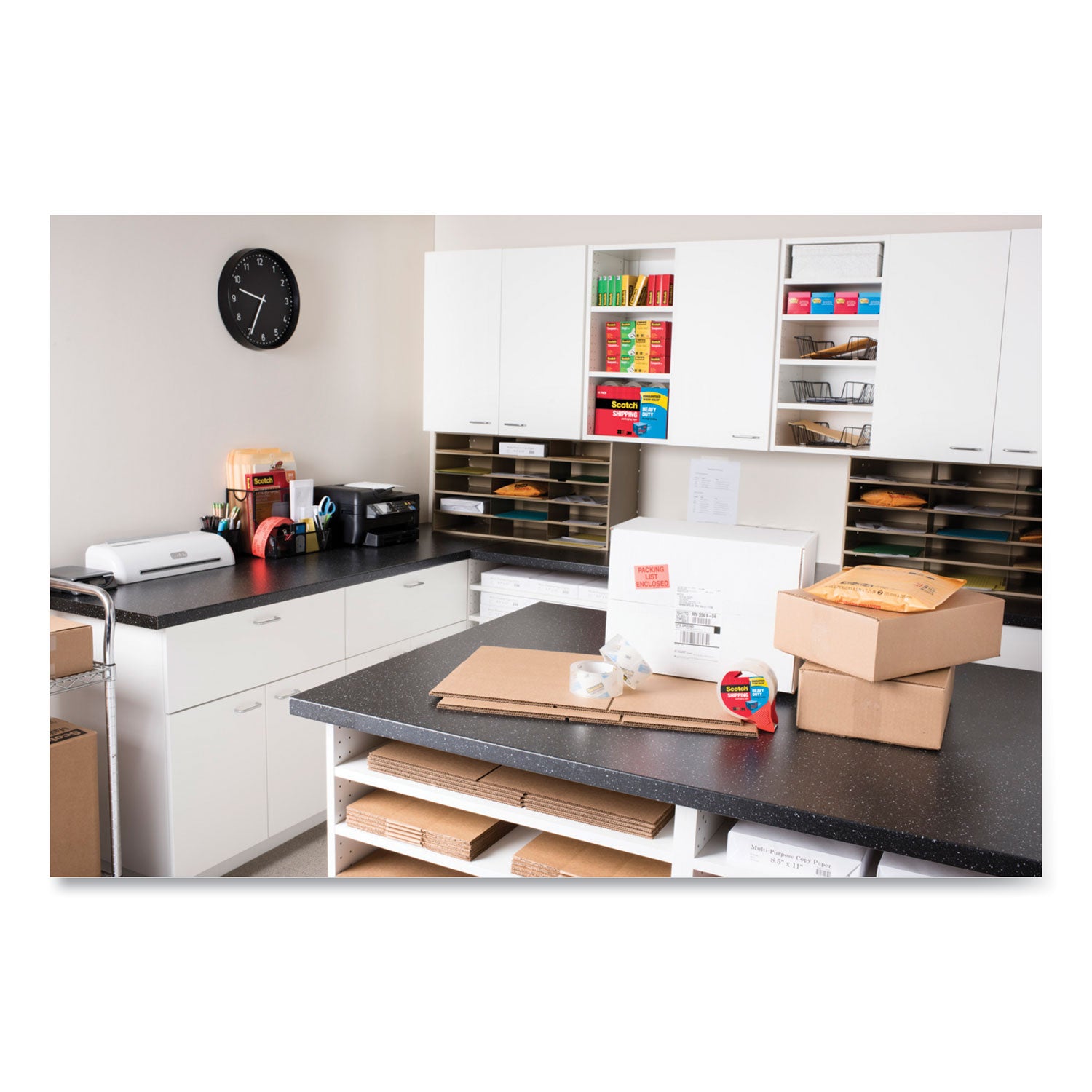 Scotch® 3850 Heavy-Duty Packaging Tape With Dispenser, 3" Core, 1.88" X 54.6 Yds, Clear, 1/roll