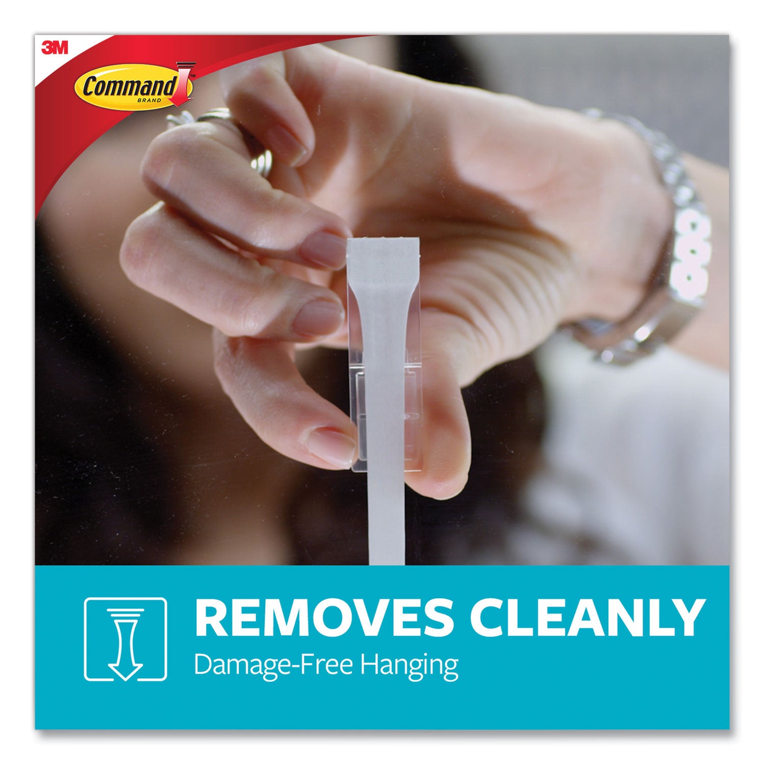 Command™ Medium Bath Hooks Value Pack, Plastic, White, 3 Lb Capacity, 6 Hooks And 6 Strips