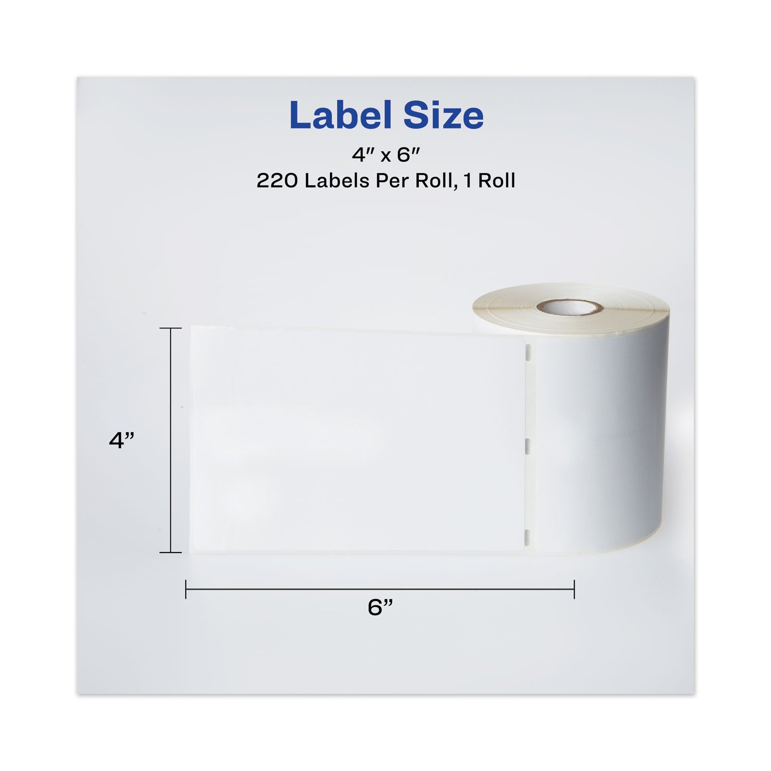 Avery® Multipurpose Thermal Labels, 4 X 6, White, 220/roll