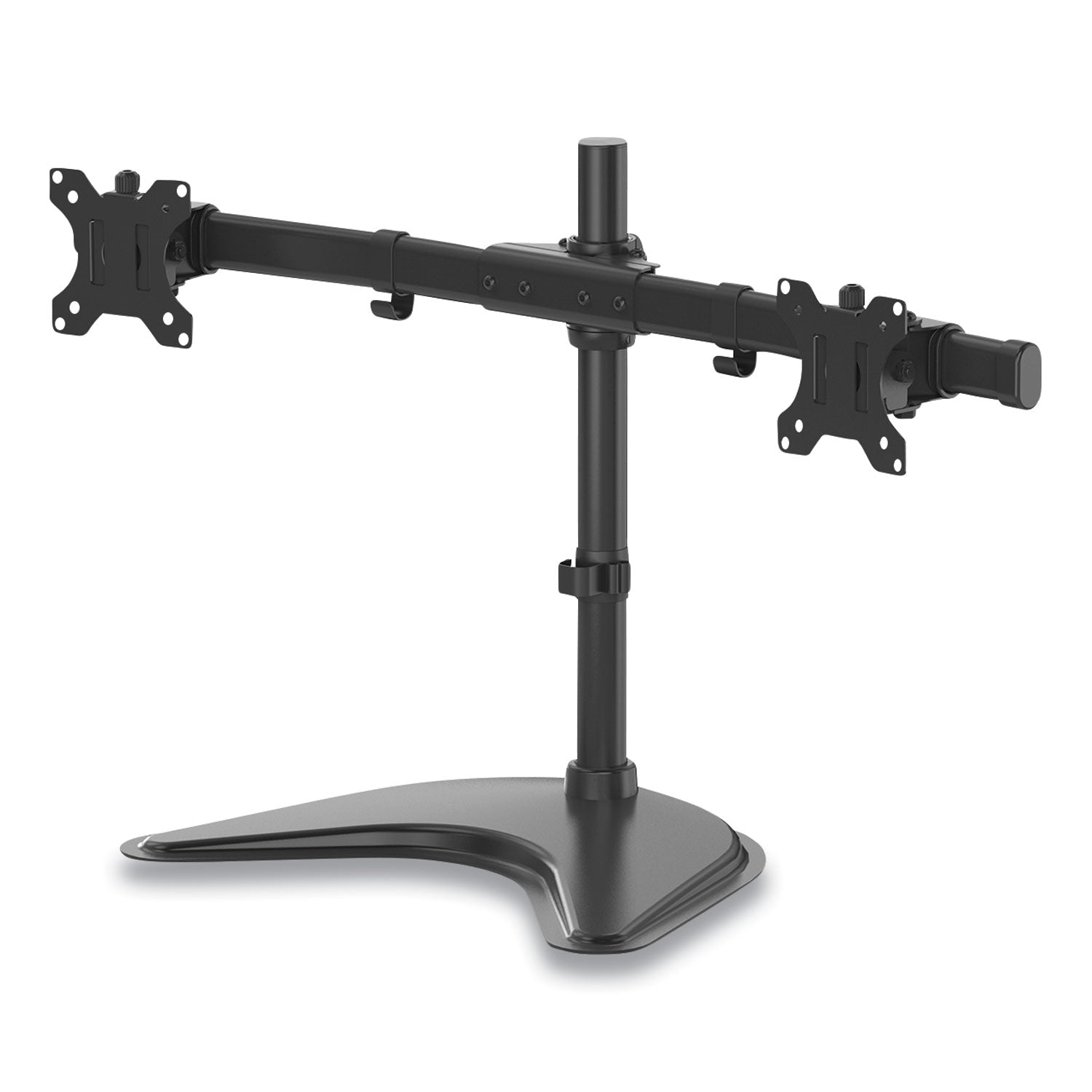 Fellowes® Professional Series Freestanding Dual Horizontal Monitor Arm, For 30" Monitors, 35.75" X 11" X 18.25", Black, Supports 17 Lb