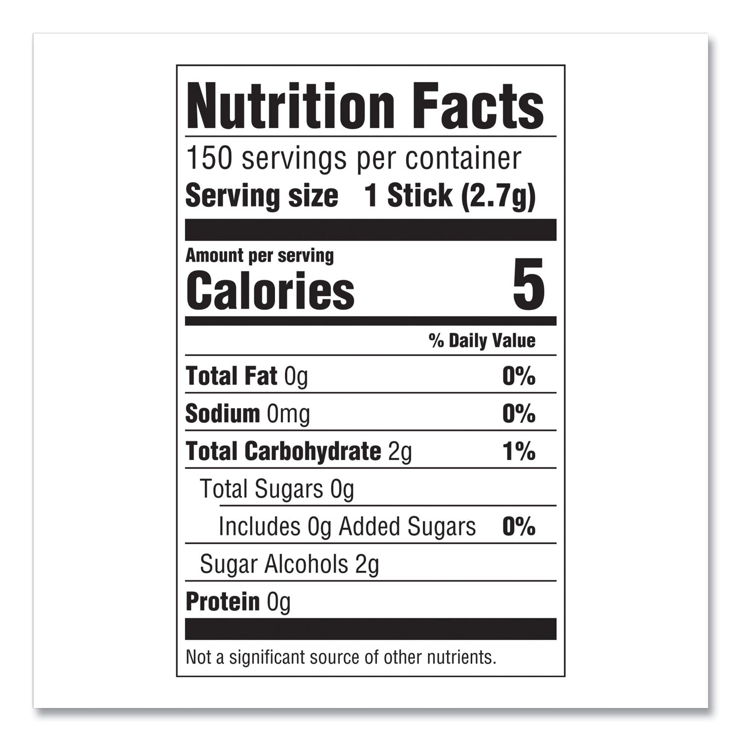 Wrigley's® 5 Gum, Spearmint Rain, 15 Sticks/pack, 10 Packs/box