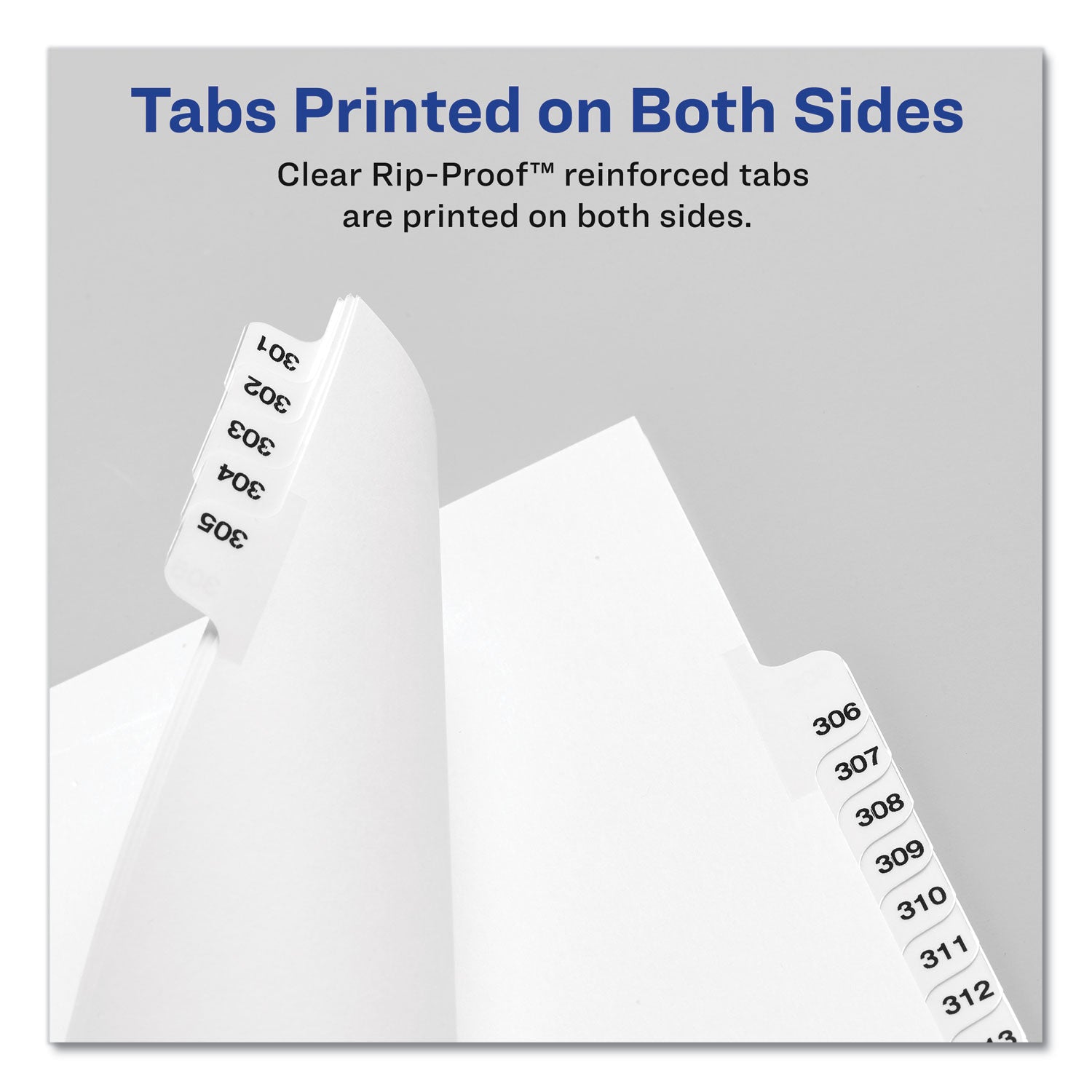 Avery® Preprinted Legal Exhibit Side Tab Index Dividers, Avery Style, 10-Tab, 3, 11 X 8.5, White, 25/pack
