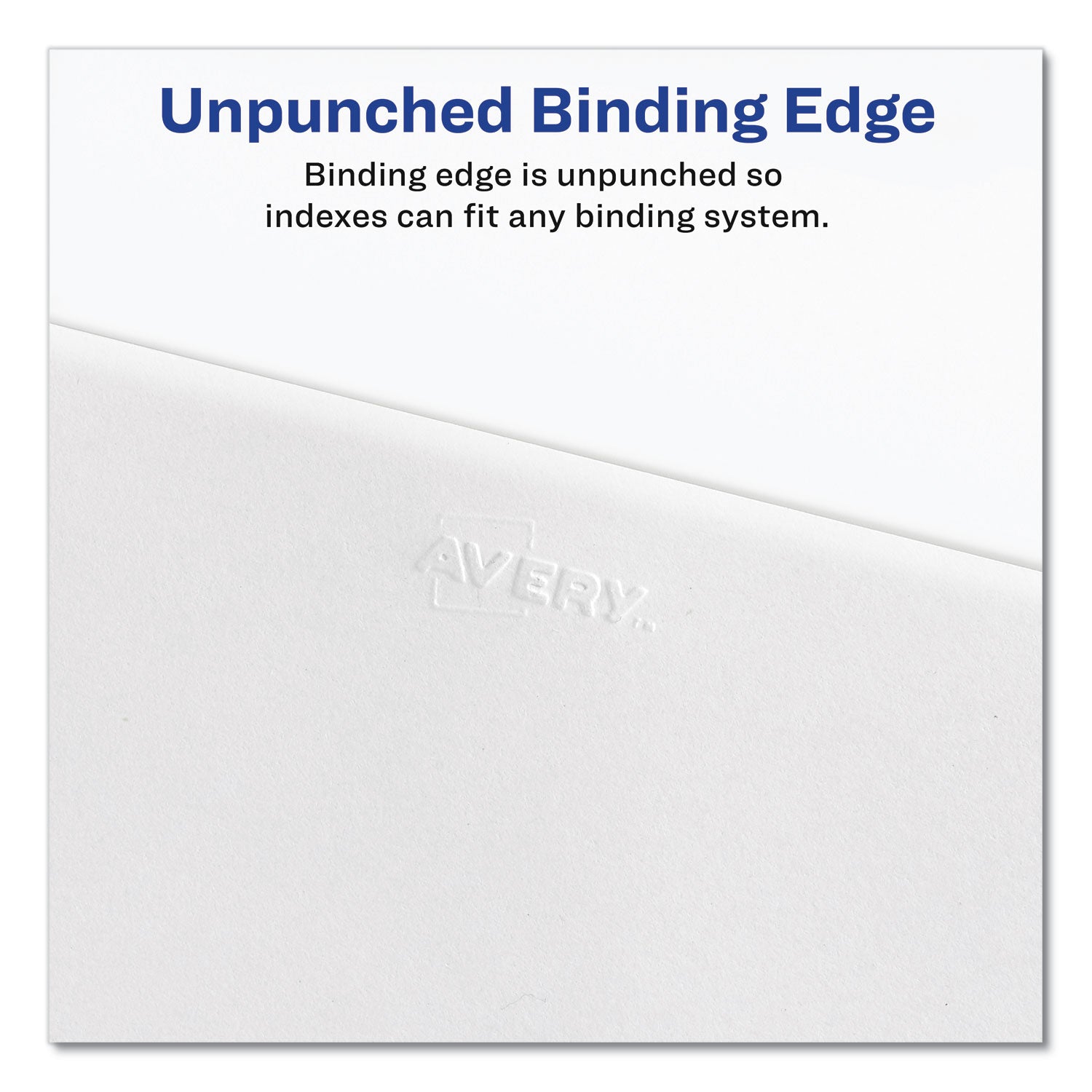 Avery® Preprinted Legal Exhibit Side Tab Index Dividers, Avery Style, 10-Tab, 10, 11 X 8.5, White, 25/pack