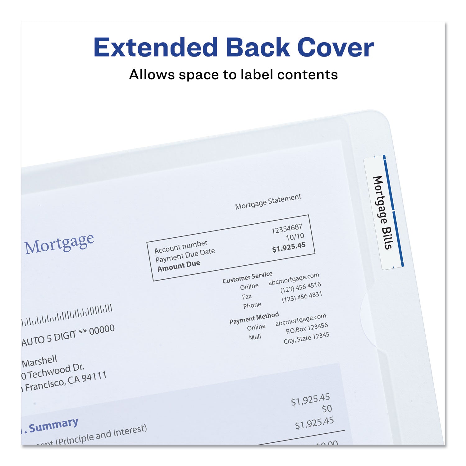 Avery® Heavy-Duty Plastic Sleeves, Letter Size, Clear, 12/pack