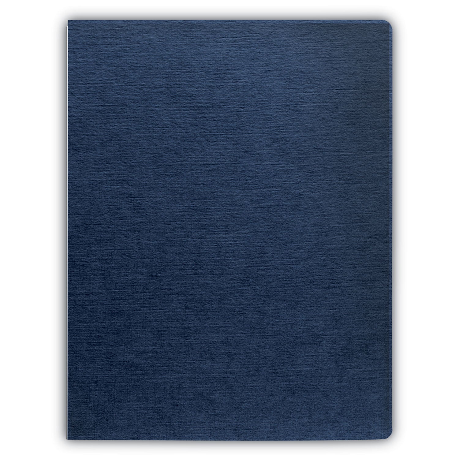 Fellowes® Expressions Linen Texture Presentation Covers for Binding Systems, Navy, 11.25 x 8.75, Unpunched, 200/Pack