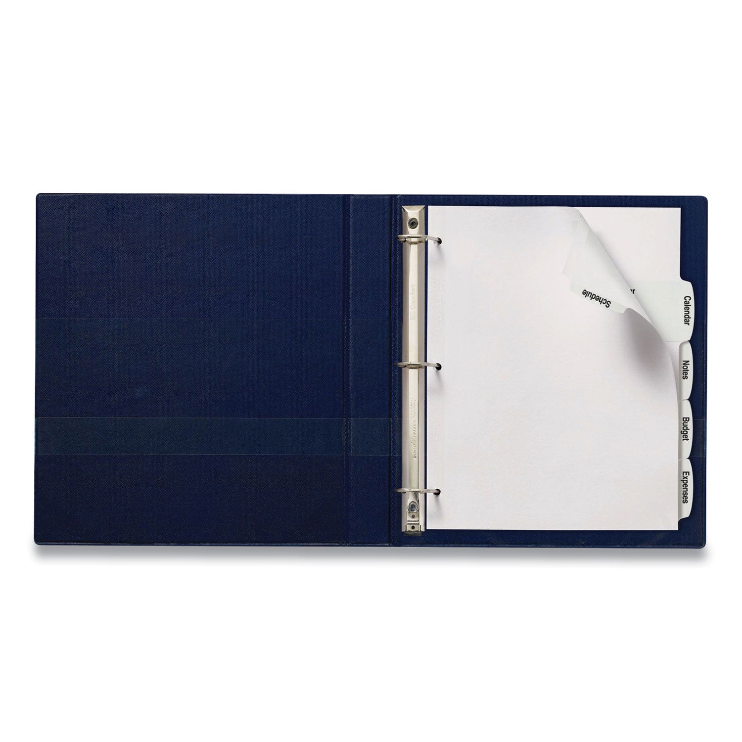 Avery® Big Tab Printable Large White Label Tab Dividers, 5-Tab, 11 X 8.5, White, 4 Sets