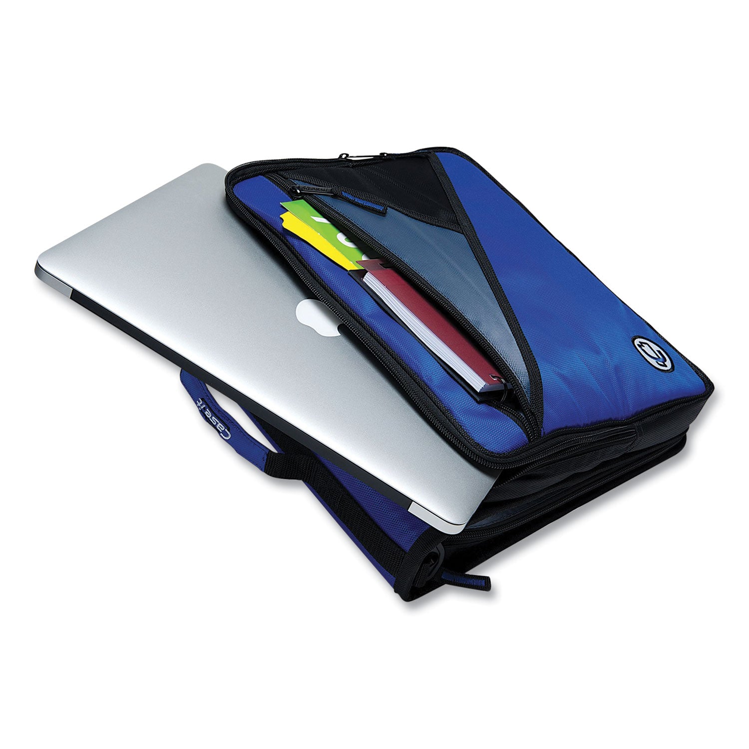 Case it™ Universal Zipper Binder, 3 Rings, 2" Capacity, 11 X 8.5, Purple/gray Accents