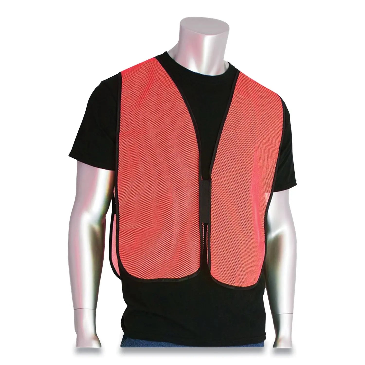 Hook and Loop Safety Vest, One Size Fits Most, Hi-Viz Orange PIP Flipcost
