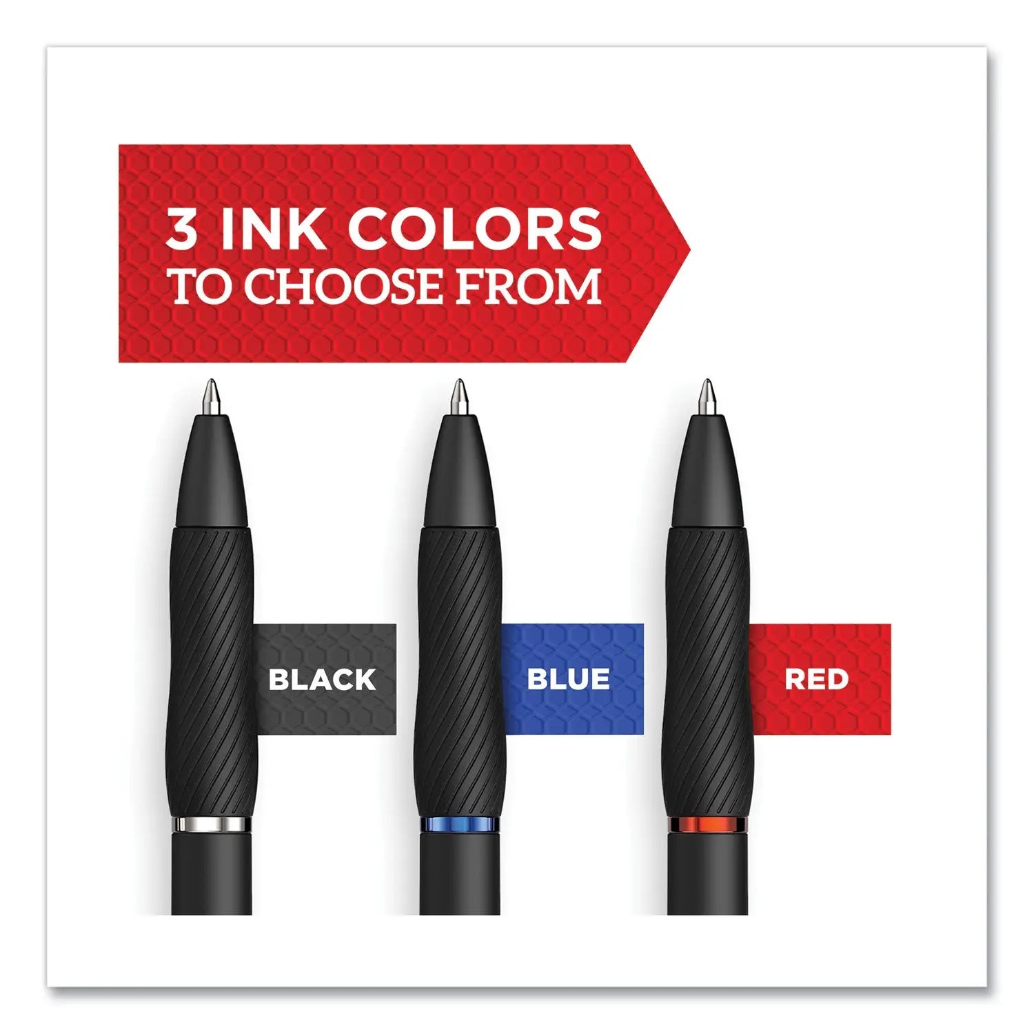 S-Gel High-Performance Gel Pen, Retractable, Medium 0.7 mm, Black Ink, Black Barrel, 36/Pack Sharpie® S-Gel™ Flipcost