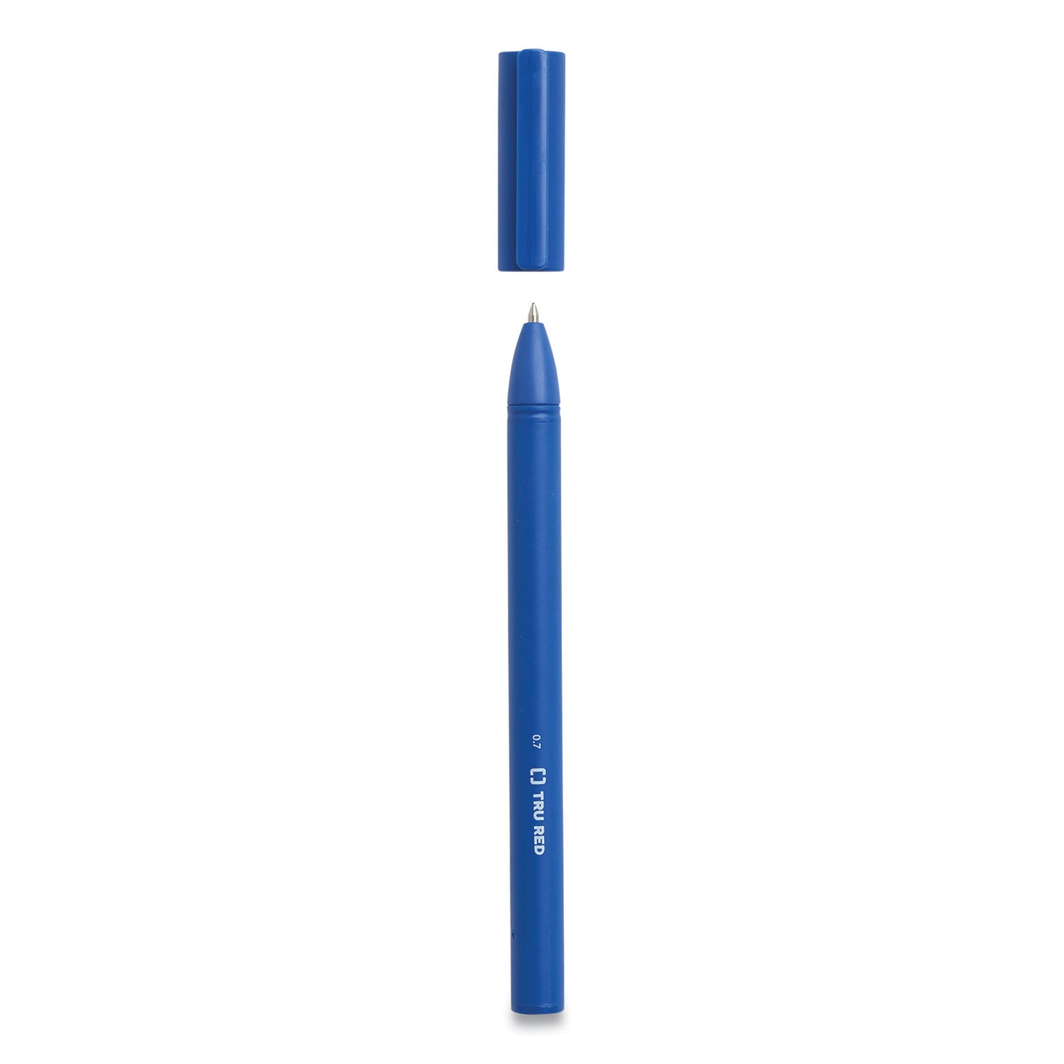 TRU RED™ Quick Dry Gel Pen, Stick, Medium 0.7 Mm, Blue Ink, Blue Barrel, 5/pack