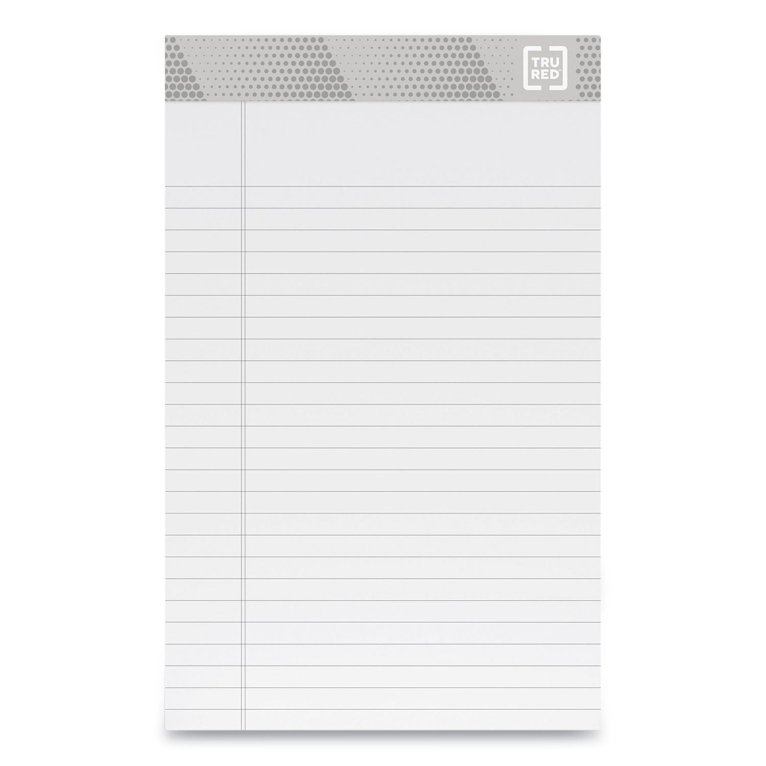 TRU RED™ Notepads, Narrow Rule, 50 White 5 X 8 Sheets, 12/pack