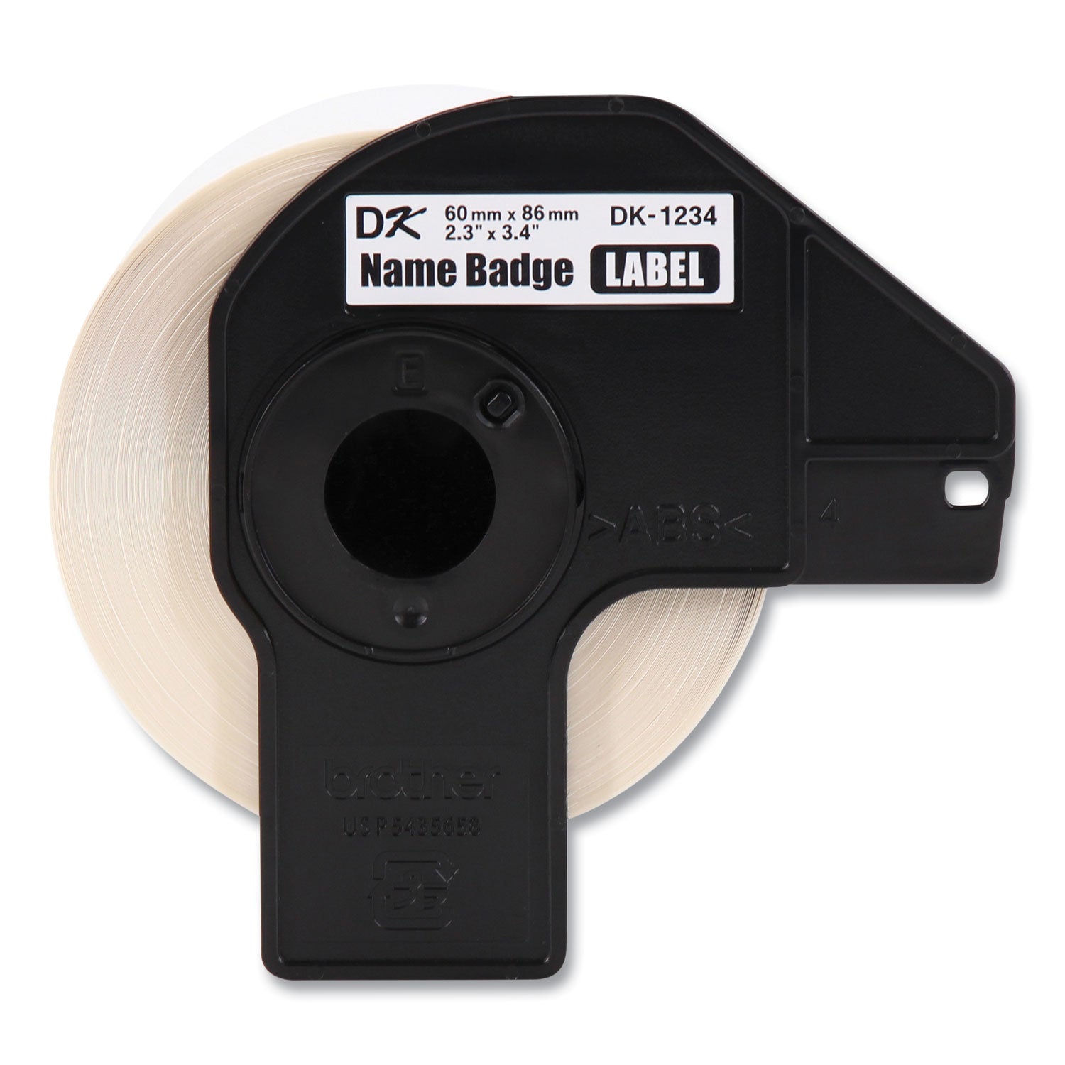 Brother Die-Cut Name Badge Labels, 2.3 x 3.4, White, 260 Labels/Roll, 3 Rolls/Pack