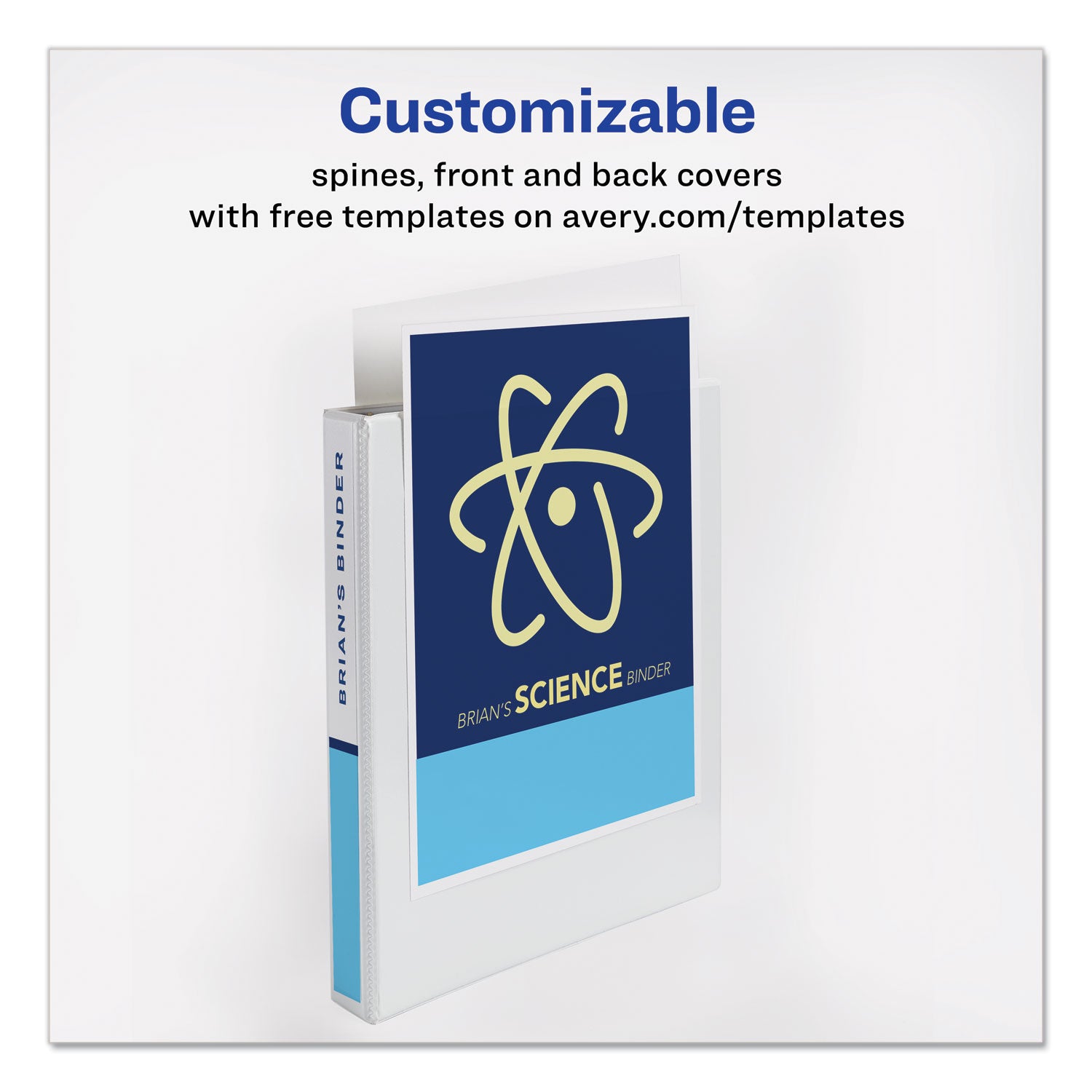 Avery® Economy View Binder With Round Rings , 3 Rings, 1" Capacity, 11 X 8.5, White, (5711)