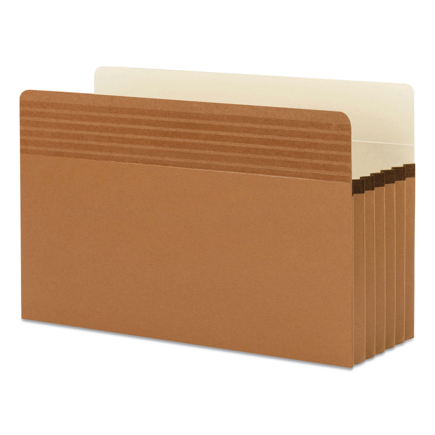 Smead Easy Grip Pockets, 5.25" Expansion, Legal Size, Redrope, 10/box