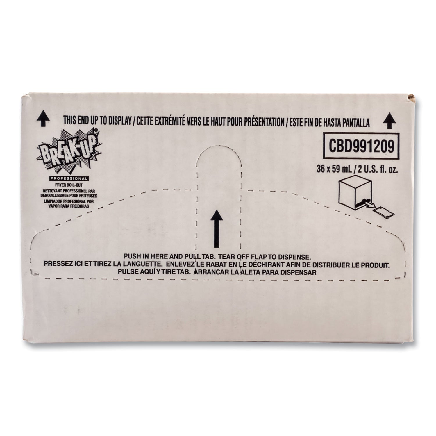 BREAK-UP® Fryer Boil-Out, Ready To Use, 2 Oz Packet, 36/carton