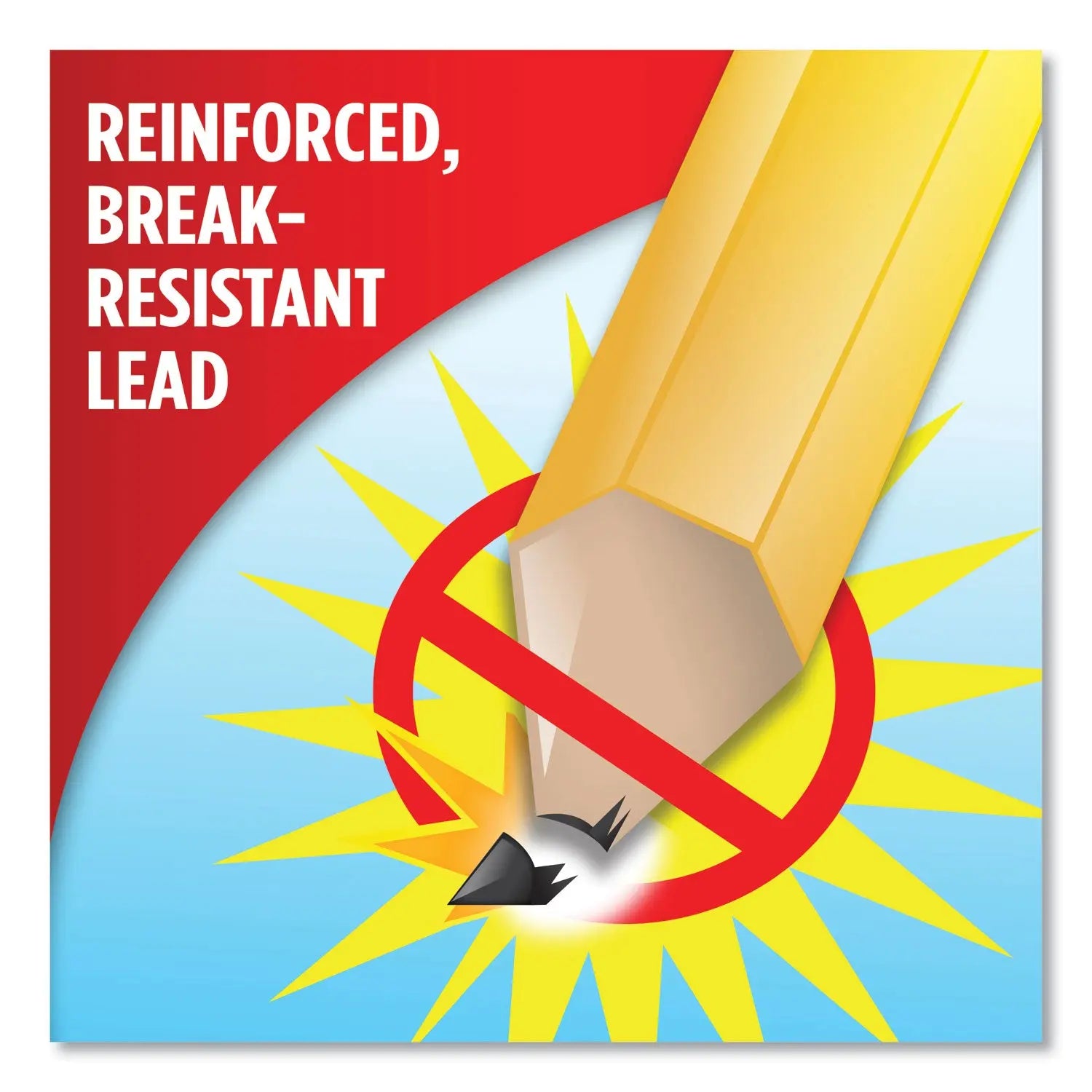 EverStrong #2 Pencils, HB (#2), Black Lead, Gold Barrel, Dozen Paper Mate® Flipcost