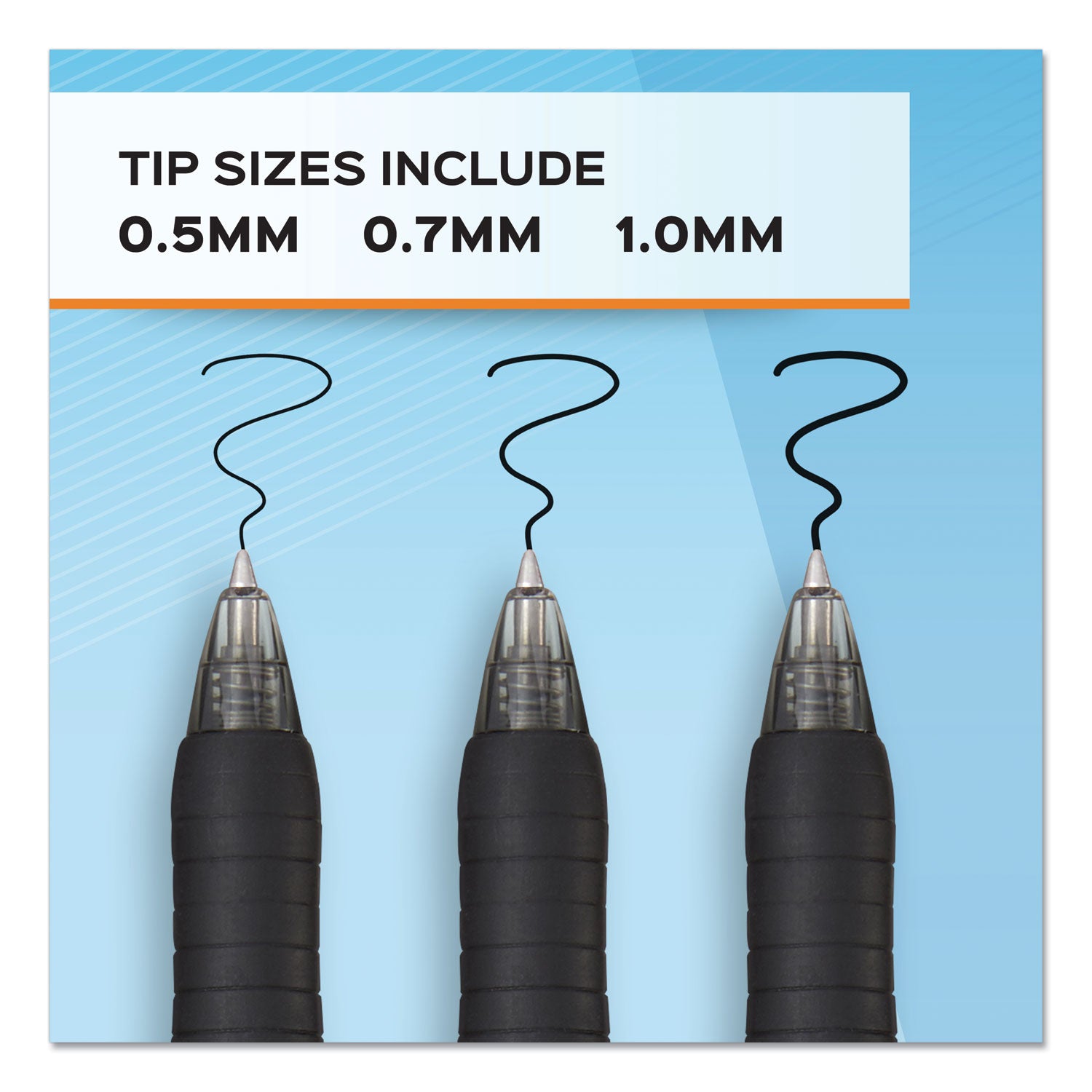 Paper Mate® Profile Gel Pen, Retractable, Bold 1 Mm, Black Ink, Translucent Black Barrel, Dozen