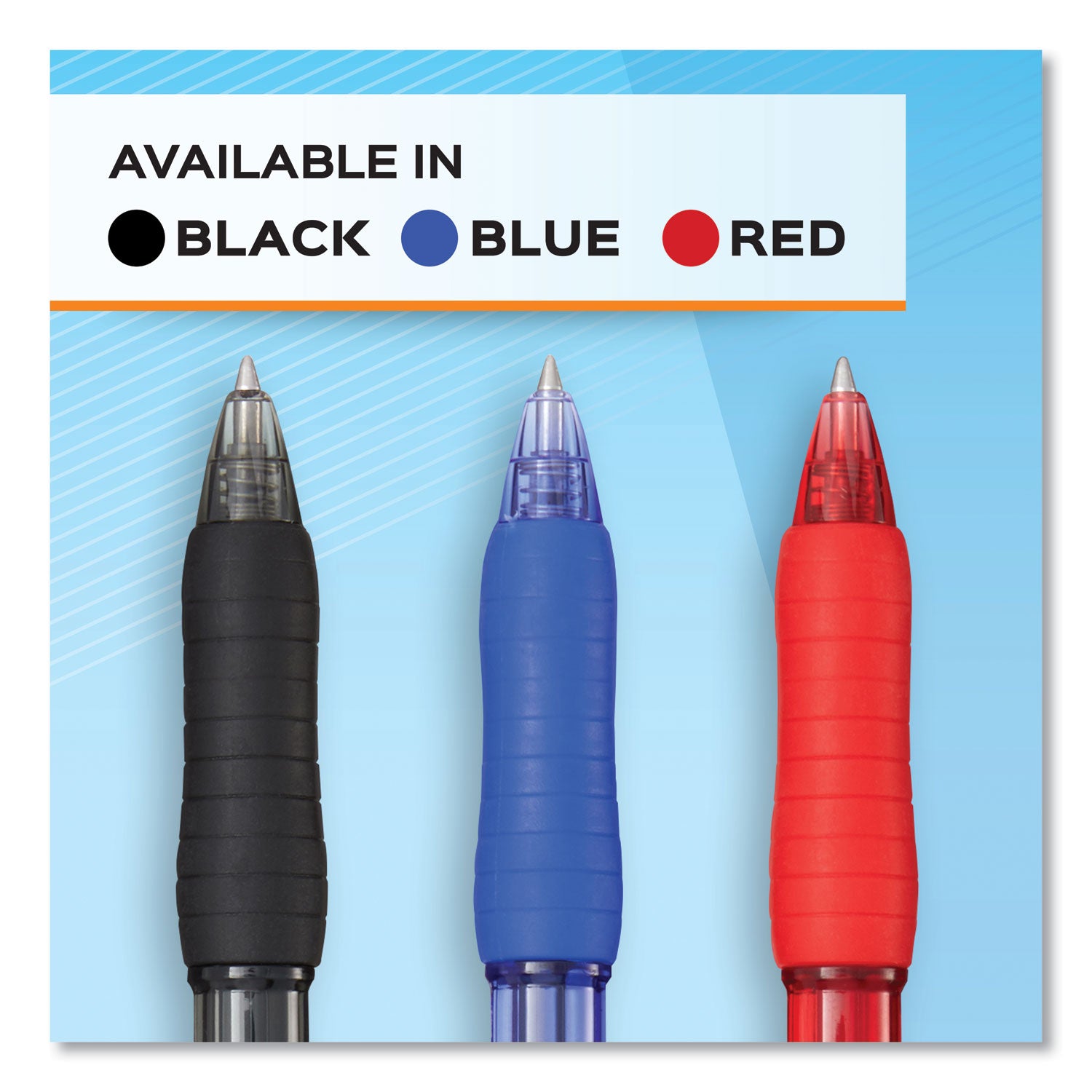 Paper Mate® Profile Gel Pen, Retractable, Fine 0.5 Mm, Blue Ink, Translucent Blue Barrel, Dozen