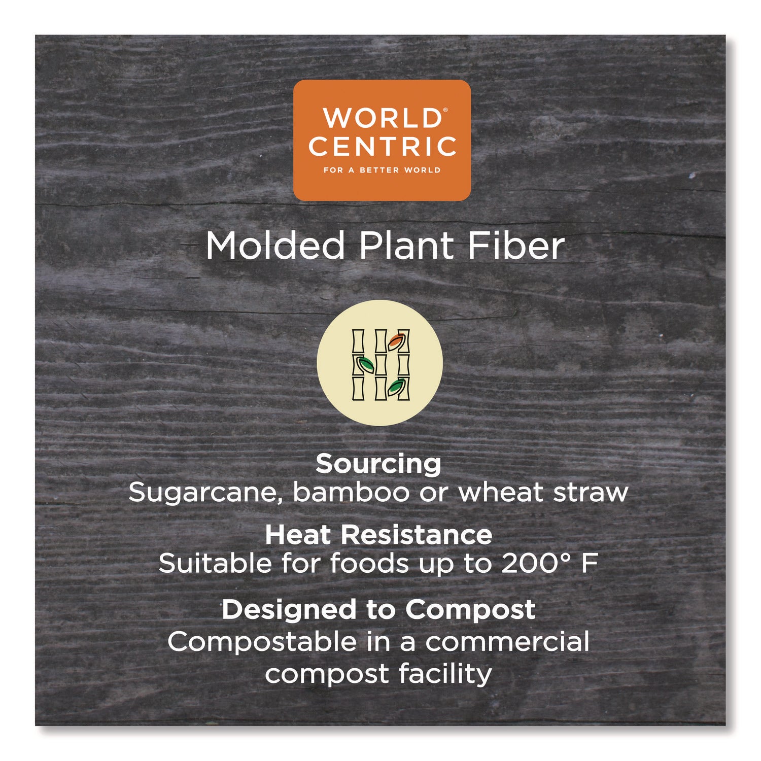 World Centric® Fiber Trays, PLA Lined, PFAS Free, 8.3 x 4.9 x 0.7, Natural, Paper, 500/Carton