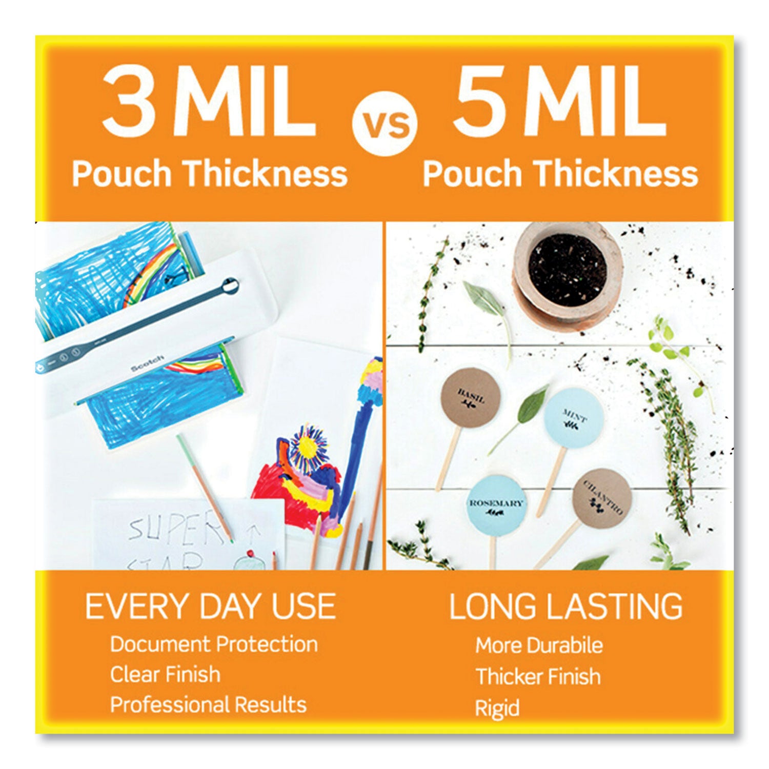 Scotch™ Laminating Pouches, 3 Mil, 8.5" X 14", Gloss Clear, 20/pack