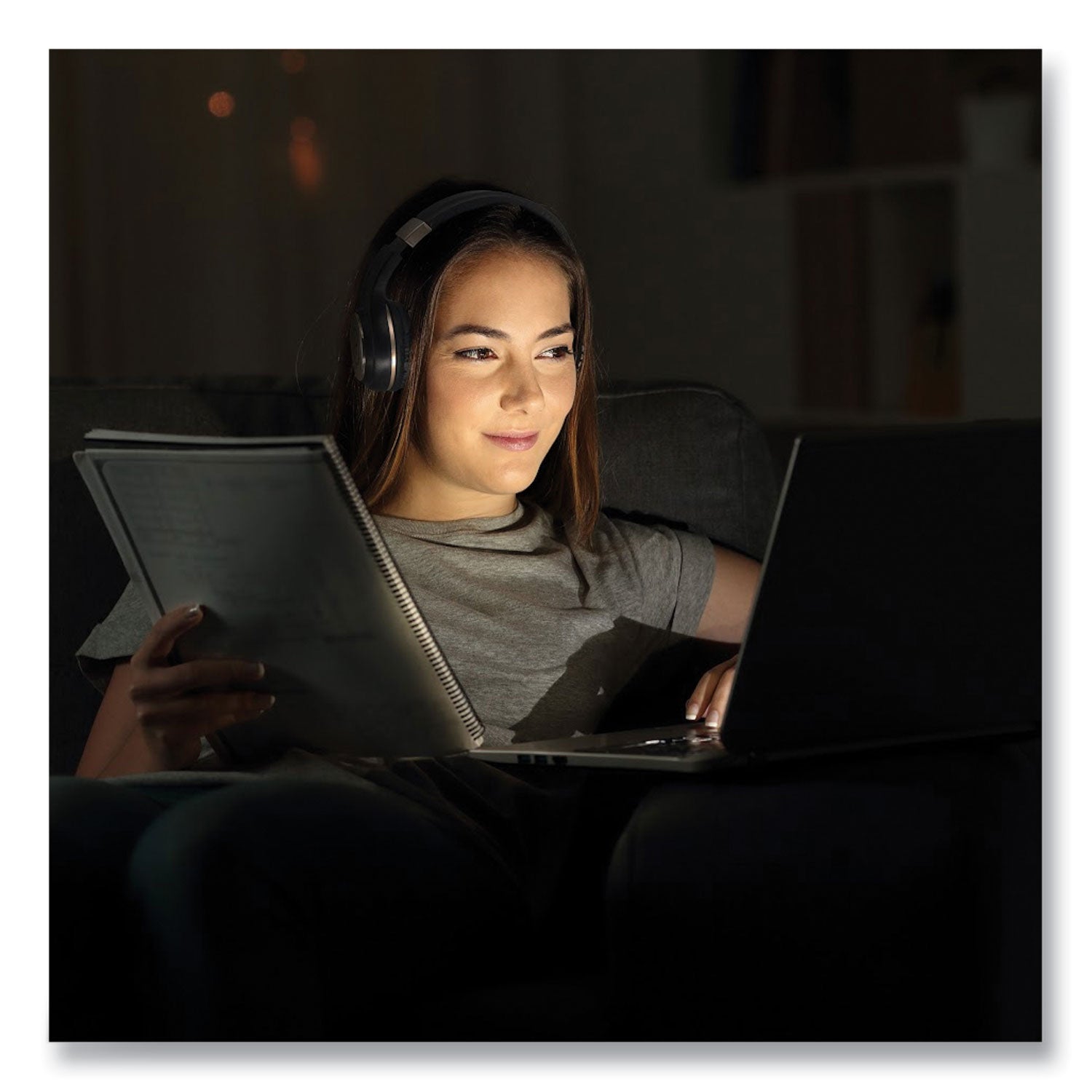 Morpheus 360® SERENITY Stereo Wireless Headphones with Microphone, 3 ft Cord, White/Rose Gold