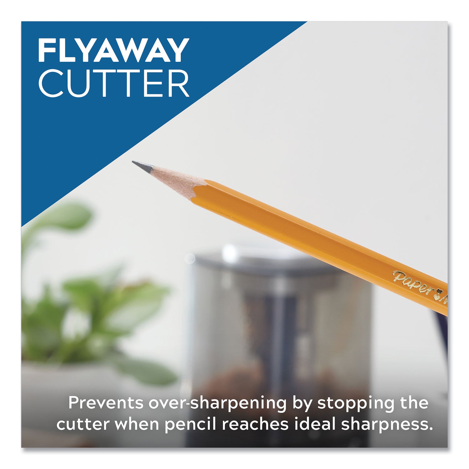 X-ACTO® Model 1799 Powerhouse Office Electric Pencil Sharpener, Ac-Powered, 3 X 3 X 7, Black/silver/smoke