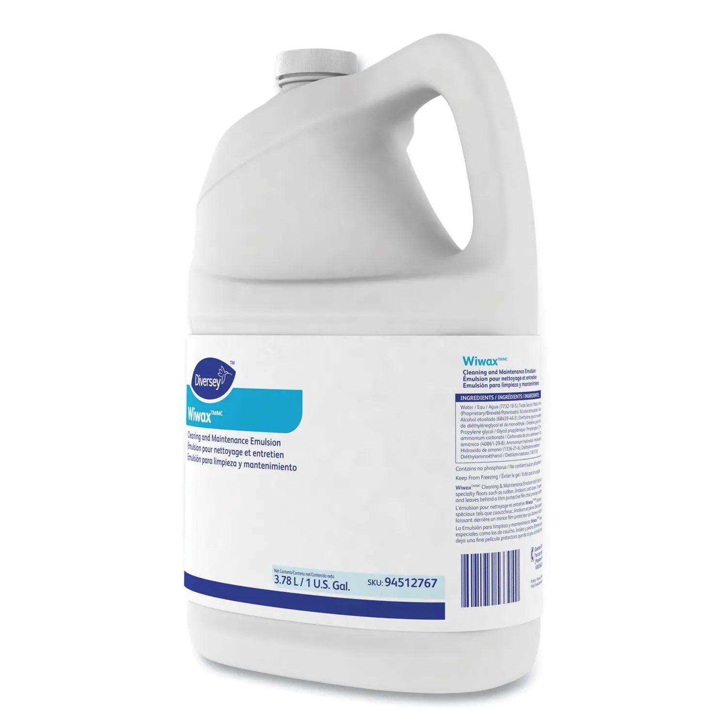 Wiwax Cleaning and Maintenance Solution, Liquid, 1 gal Bottle, 4/Carton Diversey™ Flipcost