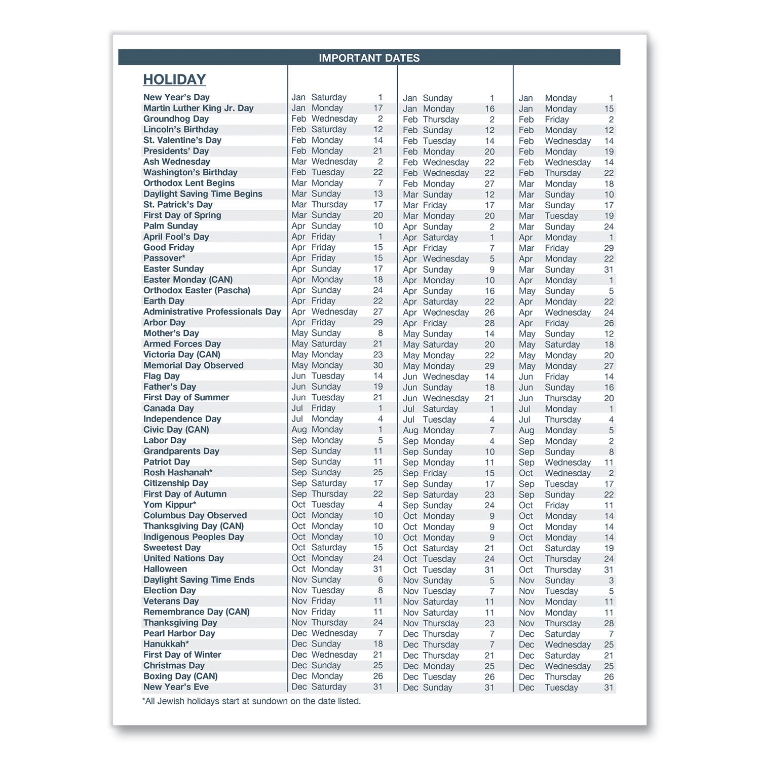 House of Doolittle™ 14-Month Recycled Ruled Monthly Planner, 11 x 8.5, Blue Cover, 14-Month: Dec 2024 to Jan 2026