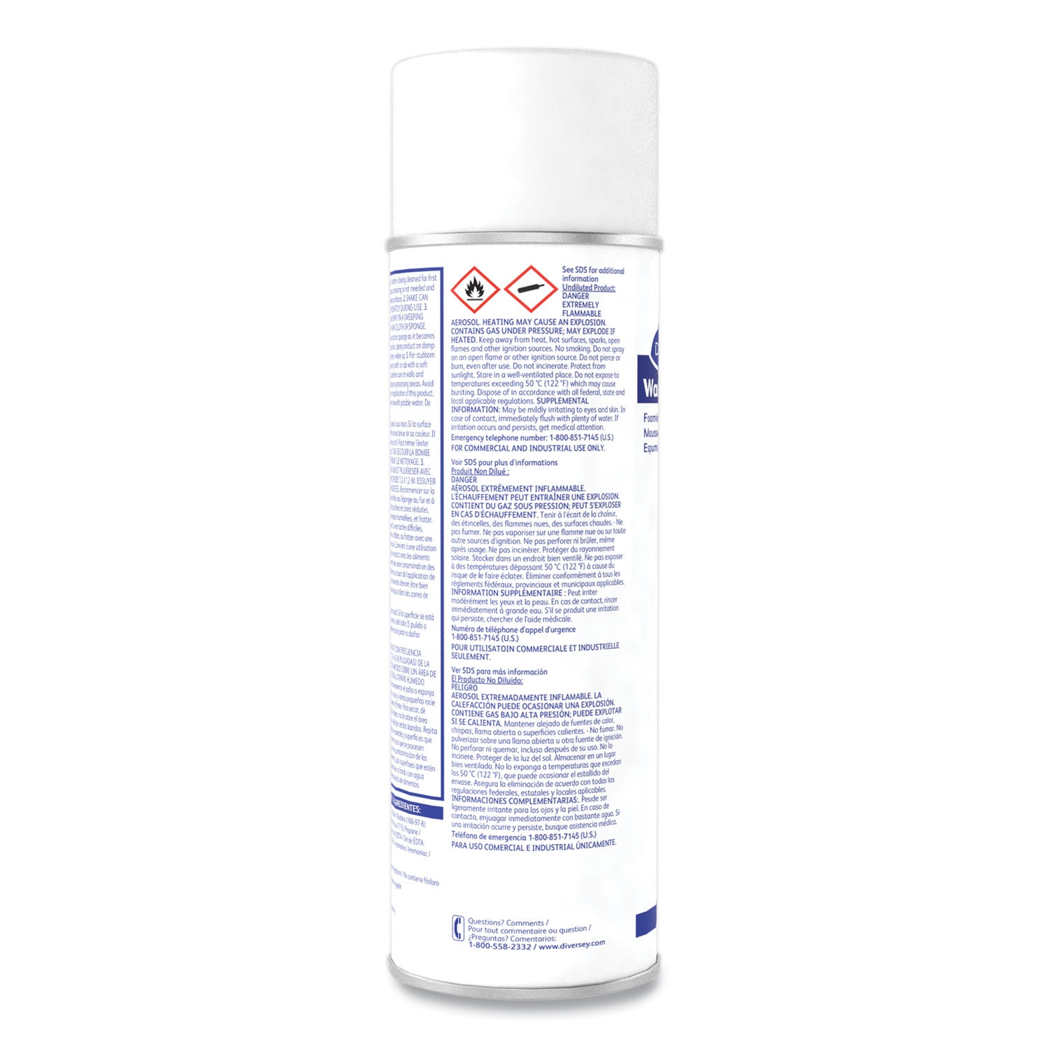 Diversey™ Wall Power Foaming Wall Washer, 20 Oz Can, 12/carton