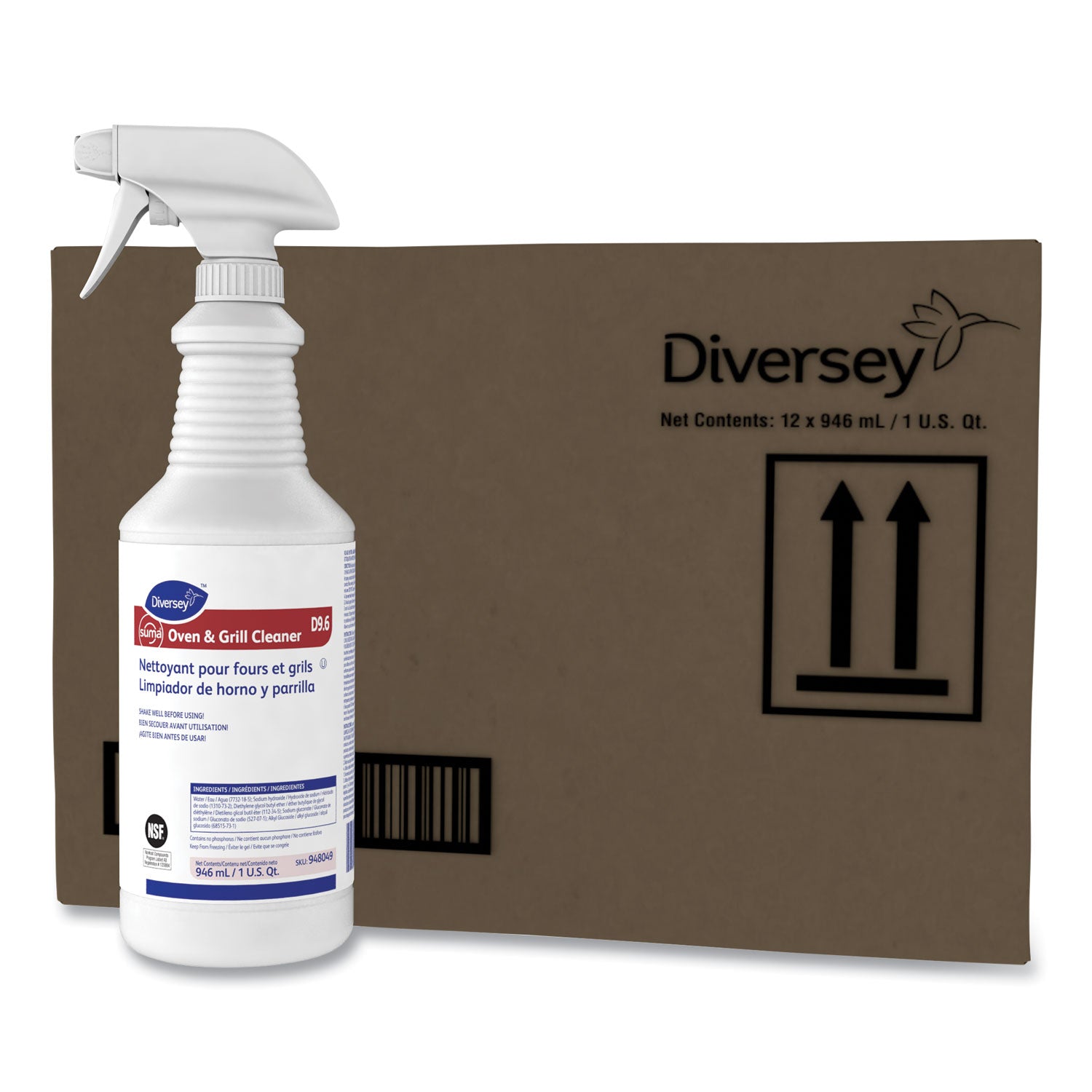 Diversey™ Suma Oven And Grill Cleaner, Neutral, 32 Oz, Spray Bottle, 12/carton