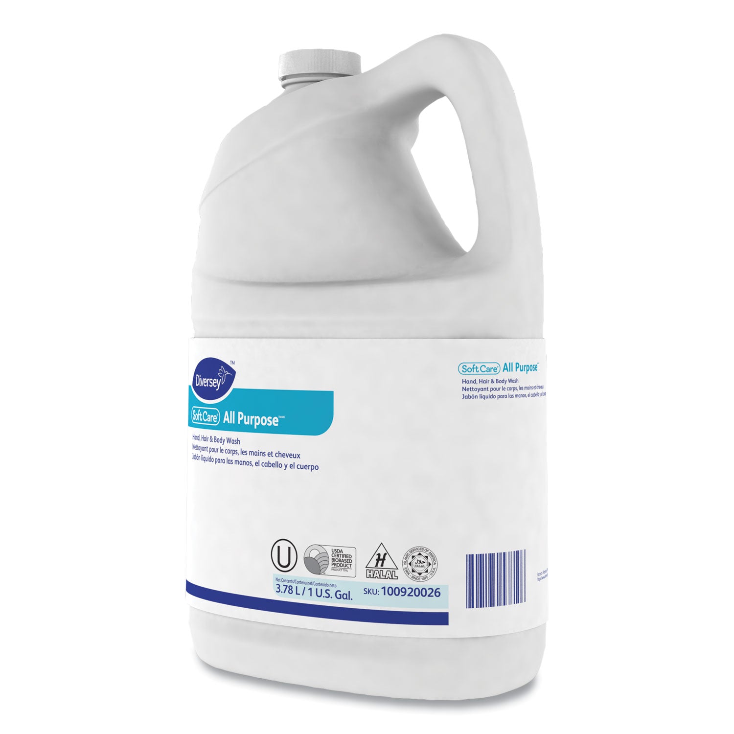 Diversey™ Soft Care All Purpose Liquid Refill, Gentle Floral Scent, 1 gal, 4/Carton