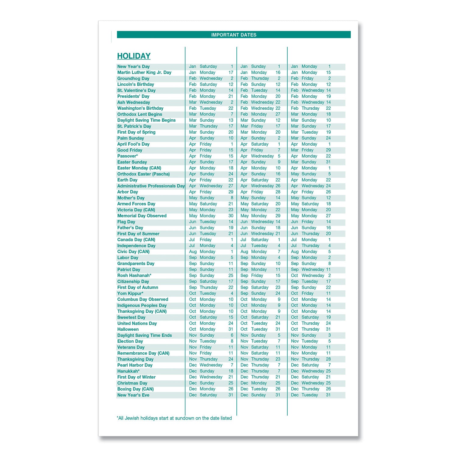 House of Doolittle™ Express Track Recycled Weekly Appointment Book/Monthly Planner, 8 x 5, Black Cover, 13-Month: Jan 2025 to Jan 2026